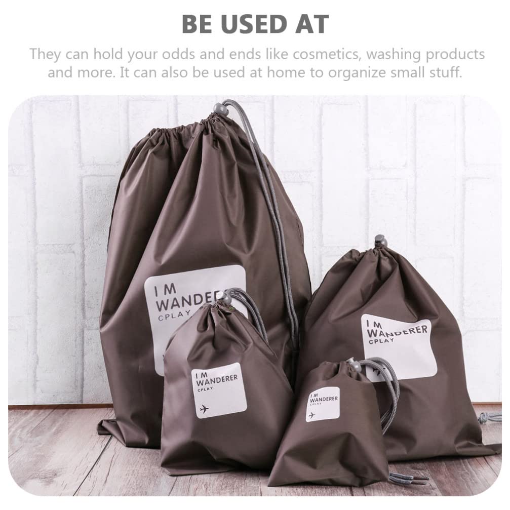 BESPORTBLE 8-Piece Waterproof Drawstring Storage Bags Set - Travel Accessories, Outdoor Gear, Multi-Functional Pouch for Camping, Beach, Gym & Organization - Durable & Convenient Travel Supplies