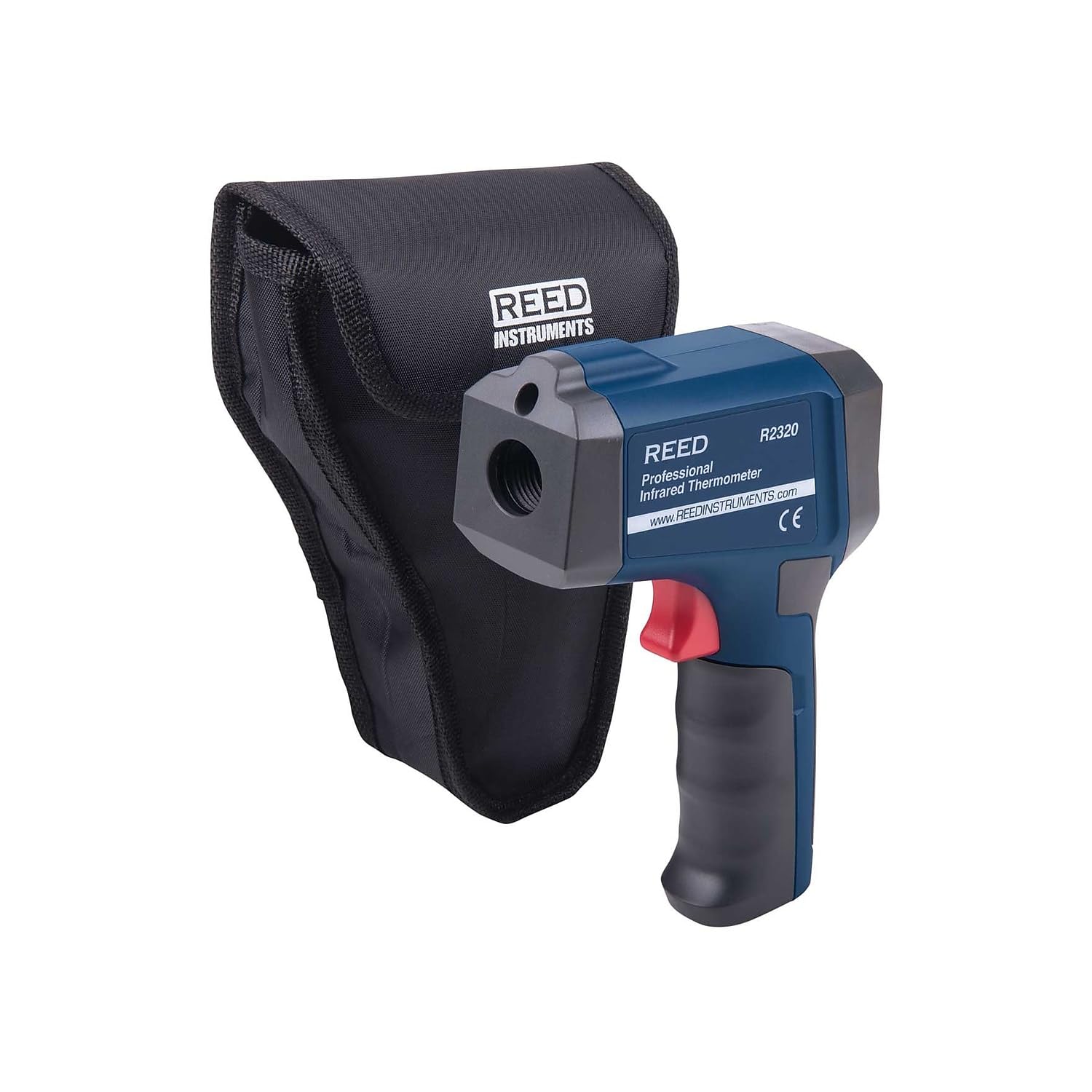 REED Instruments R2320 High-Precision Infrared Thermometer Gun -30:1 Distance to Spot Ratio, -58°F to 1472°F (-50°C to 800°C) Range for Industrial, HVAC, Food Safety & Home Use