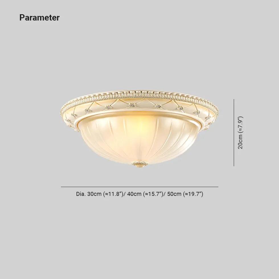 Vintage Round Pattern Glass Ceiling Light Fixture - Elegant Antique Style Pendant Lamp for Dining Room, Bedroom, Living Room & Kitchen Lighting