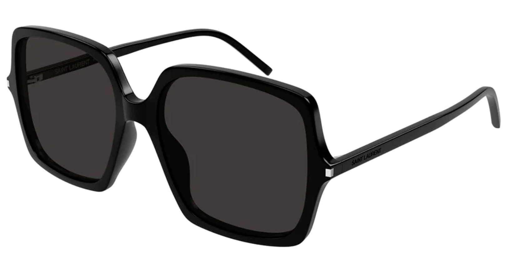 Saint Laurent SL591 Black Polarized Sunglasses for Women & Men - UV Protection, Luxury Fashion Shades for Driving, Beach & Outdoor Activities