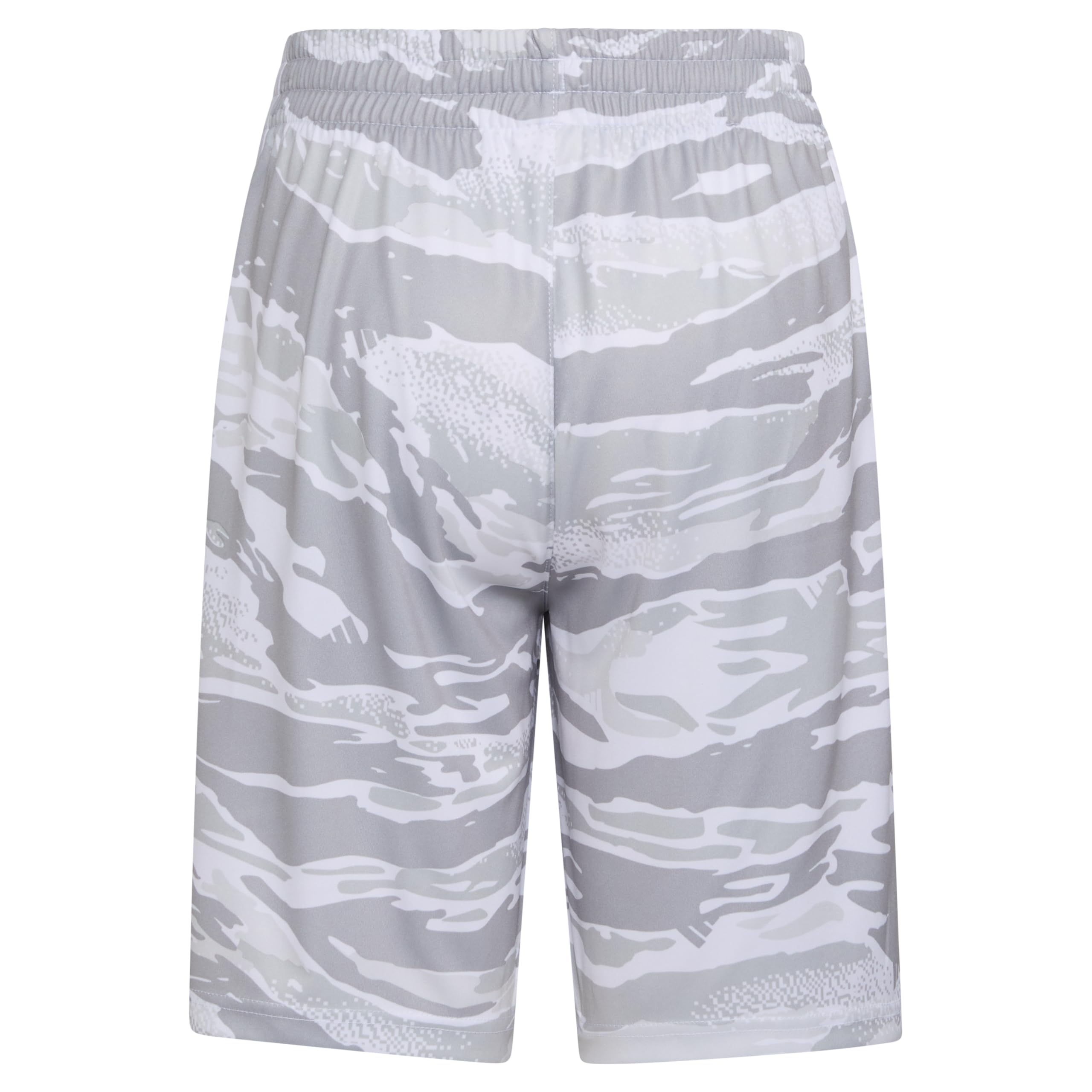Adidas Boys' AOP Tiger Camo 3-Stripe Athletic Shorts - Comfortable Sports & Casual Wear for Kids' Outdoor Activities, Gym & Playtime