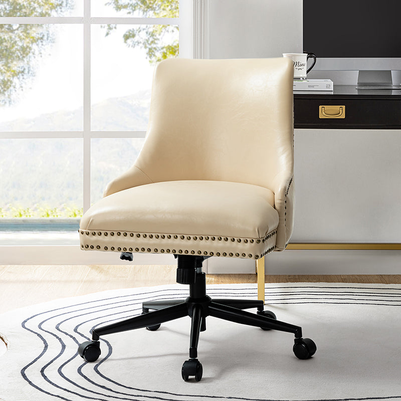 Juniper Vegan Leather Office Chair - Ergonomic Executive Desk Chair for Home & Office - Eco-Friendly PU Leather, Adjustable Height, Comfortable Seating for Long Hours