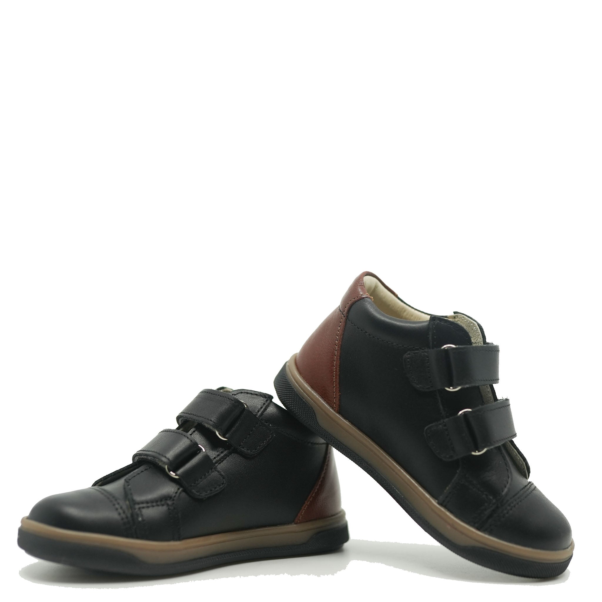 Emel Black Velcro Baby Sneakers - Comfortable & Stylish Toddler Shoes for Boys & Girls - Perfect for Walking, Playtime & Everyday Wear