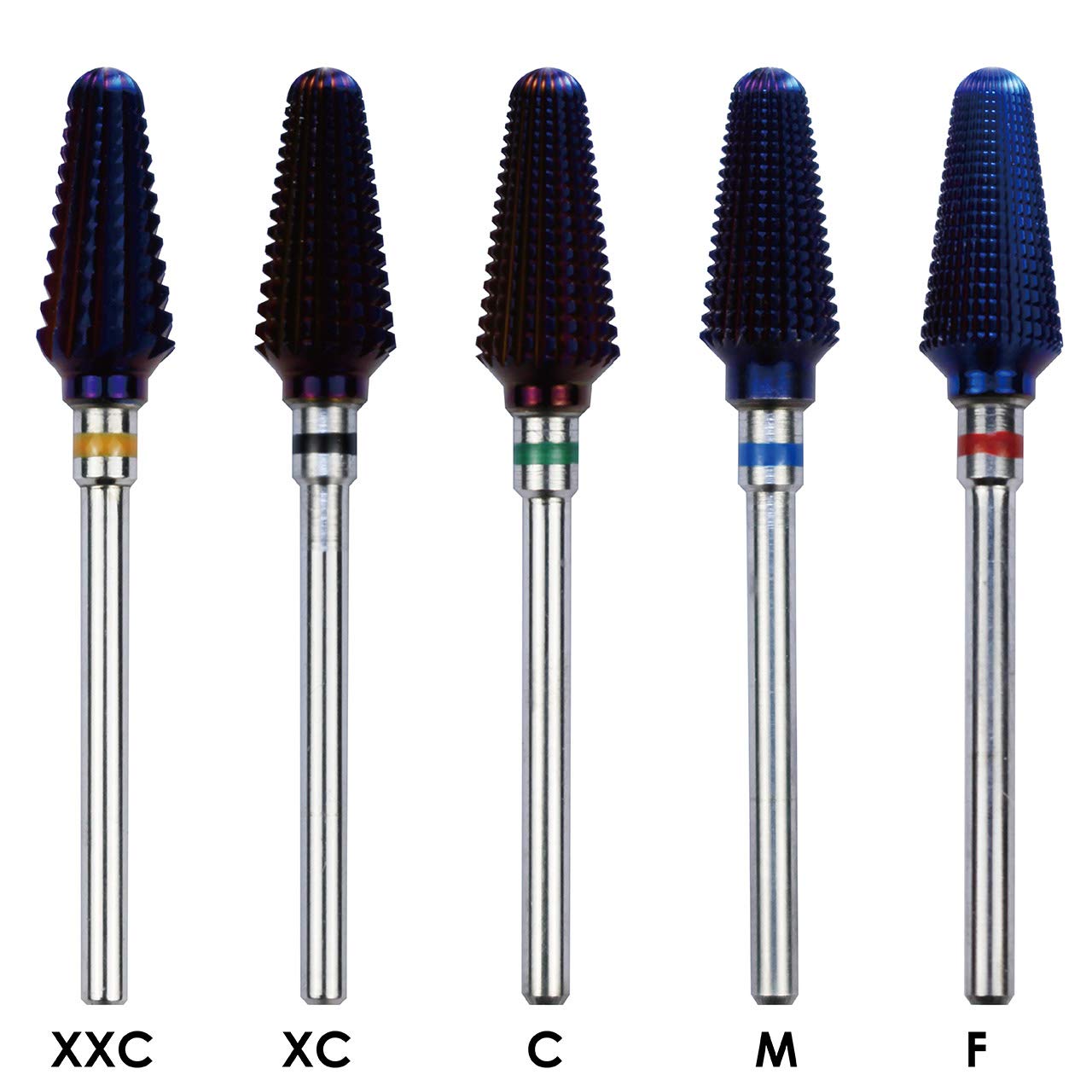 Purple Coated C & I Tapered Tornado & Texas Tornado Nail Drill Bit for Professional Nail Drill Machine - Perfect for Acrylic Nails, Gel Extensions & Nail Art