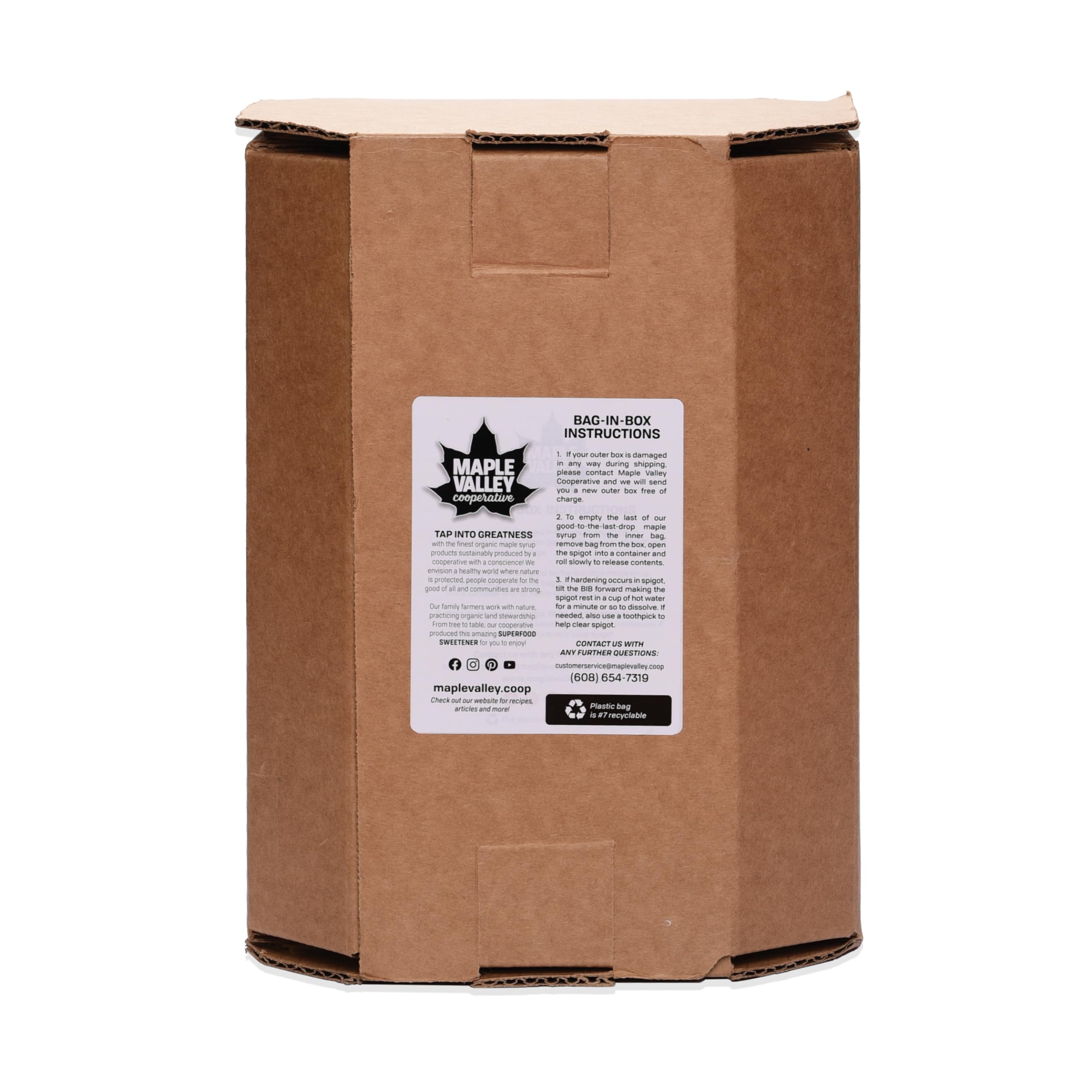 Organic Pure Maple Syrup - Amber & Light Grade | All-Natural Pancake Topping, Coffee Sweetener & Sugar Substitute for Baking | 3 Gallon Bag-in-Box | Perfect for Breakfast, Desserts & Healthy Recipes