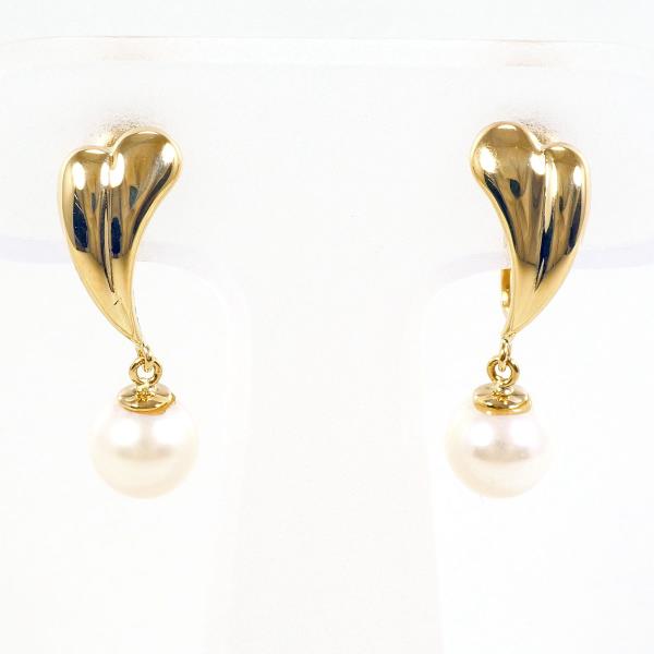 18K Yellow Gold Pearl Earrings for Women – Elegant & Timeless Pearl Stud Earrings – Perfect for Weddings, Parties & Everyday Wear