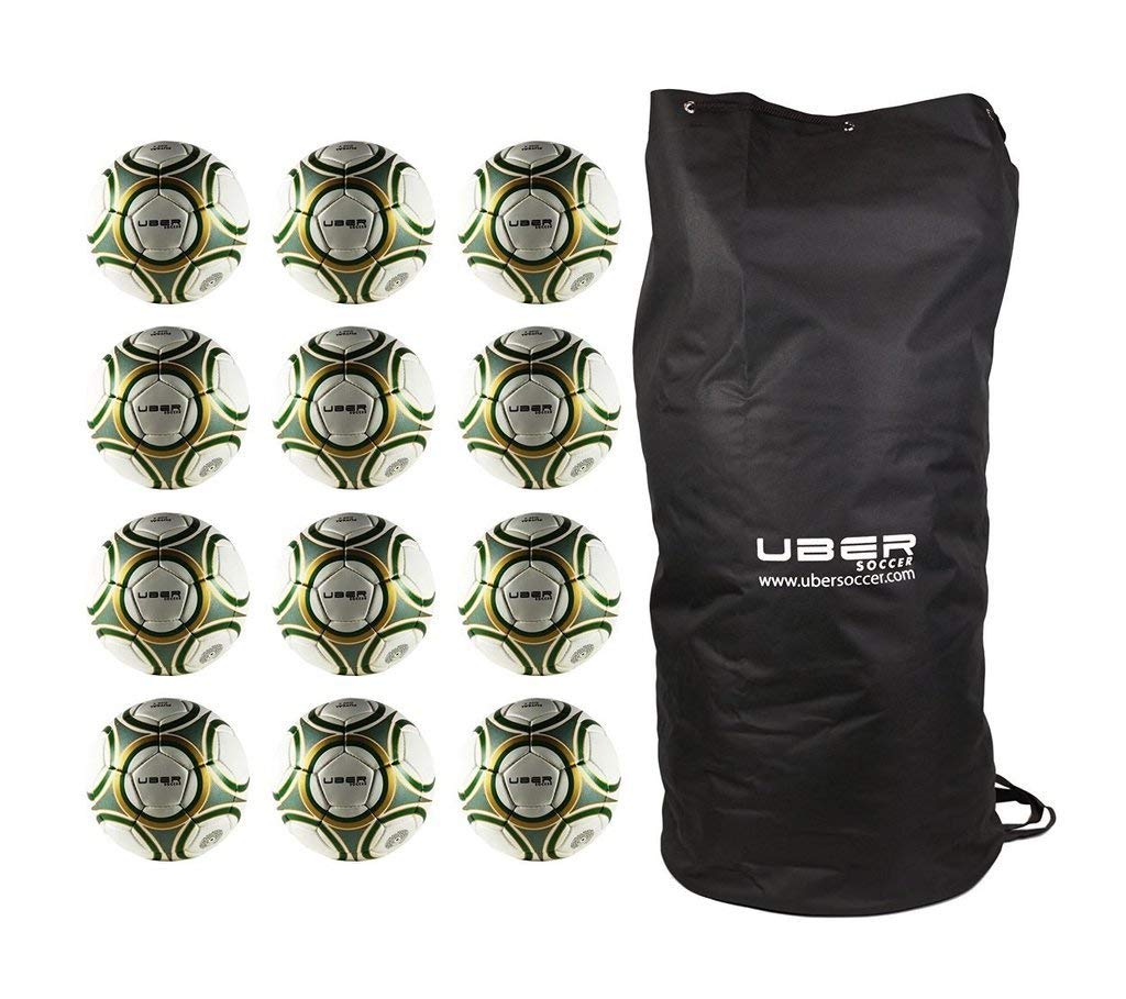 13-Piece Futsal Ball Set - 12 Premium Futsal Balls with 1 Durable Nylon Carry Bag | Perfect for Indoor Soccer Training, Team Sports & Gym Practice