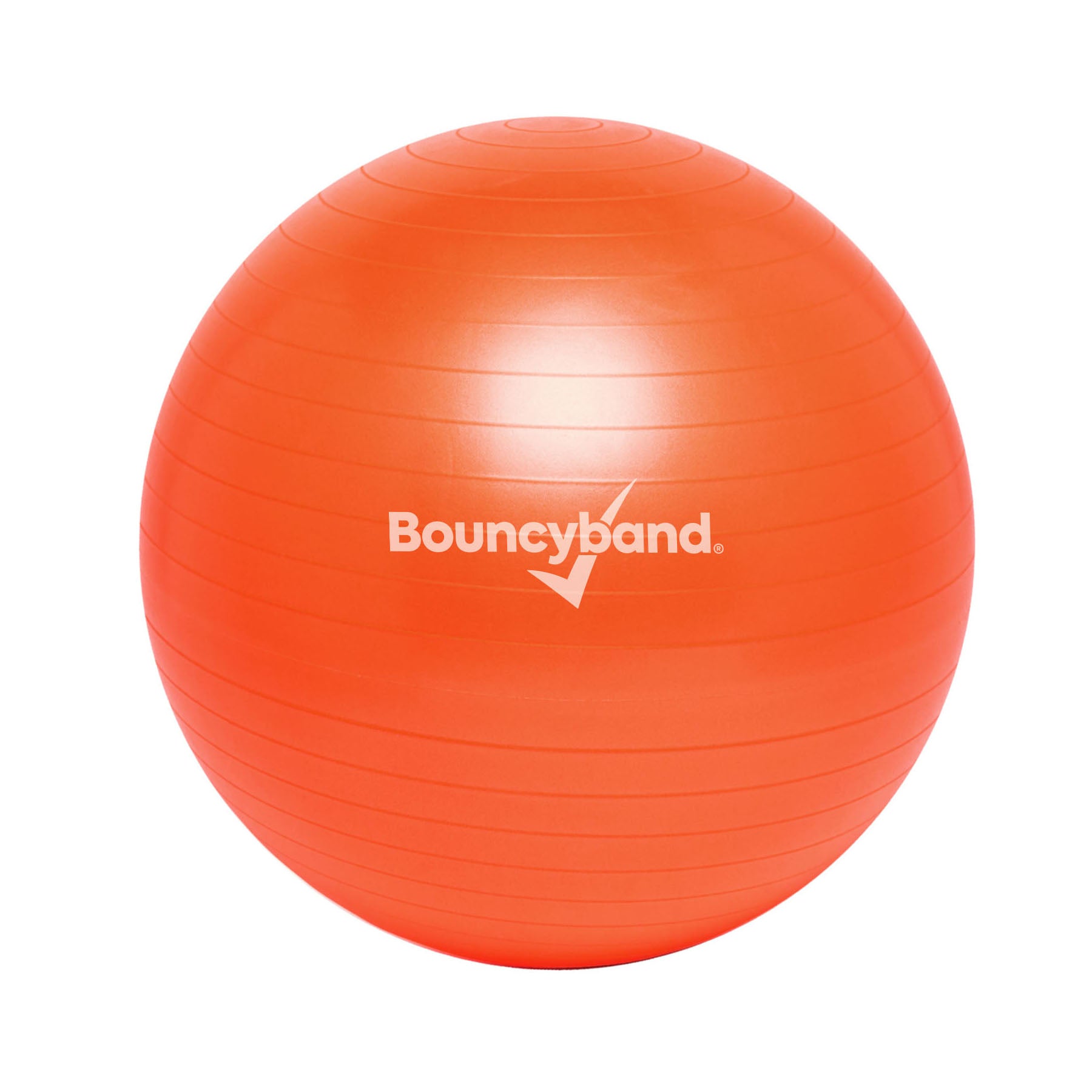 Bouncyband 65cm Balance Ball Chair - Active Sitting for Kids & Adults, Ergonomic Stability Ball Seat for Home & Office, Orange - Perfect for ADHD, Yoga & Classroom Focus