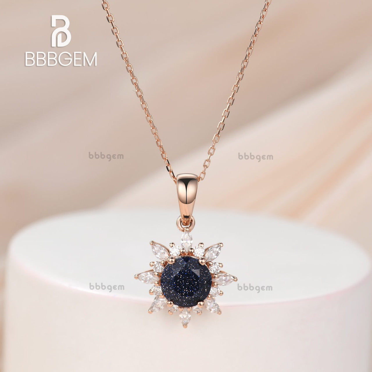 1 Carat Round Sunflower Gemstone Pendant Necklace for Women - Birthstone Jewelry Gift for Mom, Wife, Daughter - Perfect for Birthdays, Anniversaries & Special Occasions