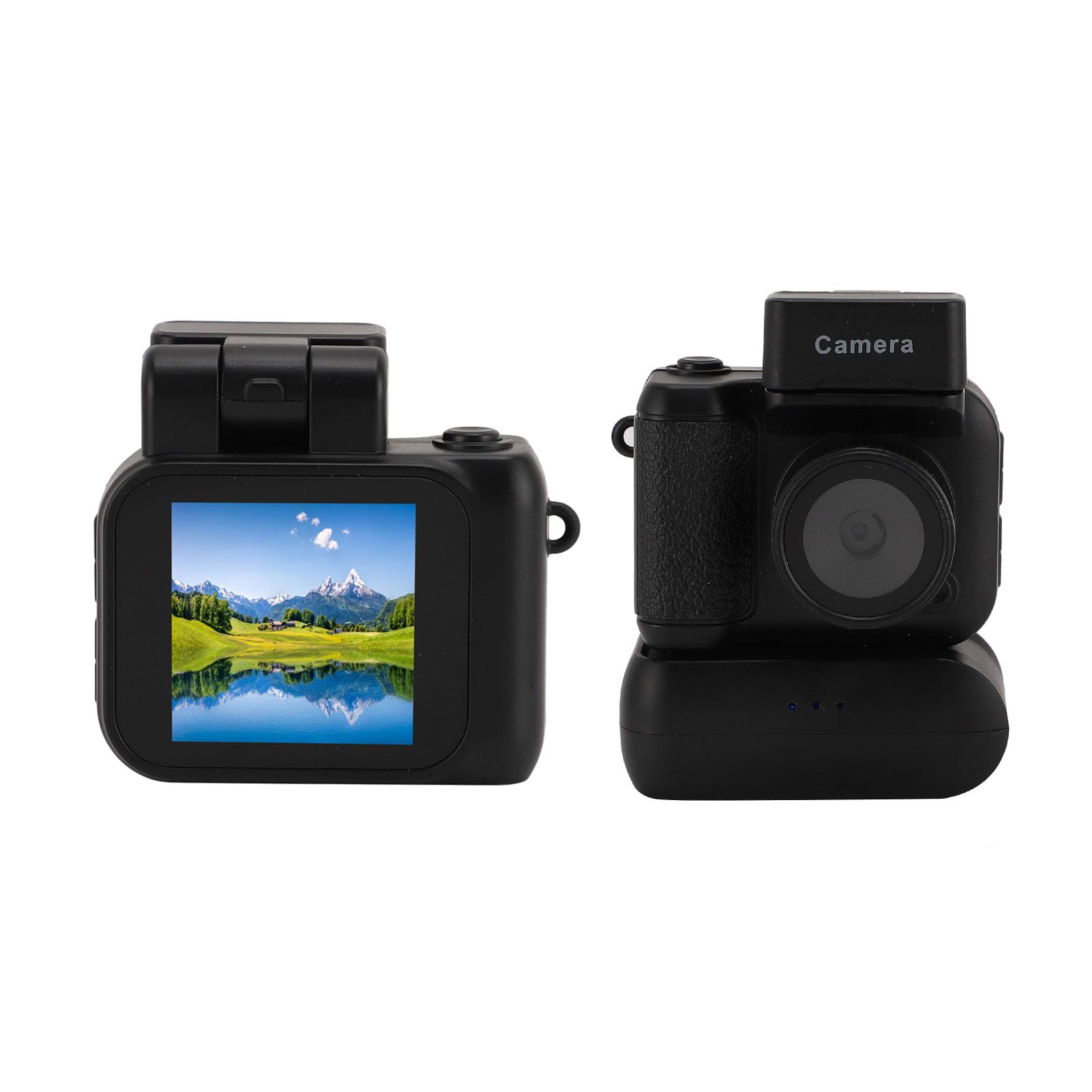 Student Vlog Camera - 1080P HD Action Camera with Color Screen | 600 Min Recording | Portable & Lightweight | Built-in Flashlight for Better Photography - Perfect for YouTube Vlogging, Travel Adventures & Outdoor Activities