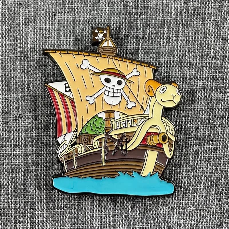 Anime Luffy Enamel Pins - One Piece Metal Brooch Badges for Cosplay, Backpacks, Jackets & Gifts | Collectible Lapel Pins for Men, Boys & Anime Fans - Perfect for Conventions, Cosplay Events & Daily Fashion Accessories