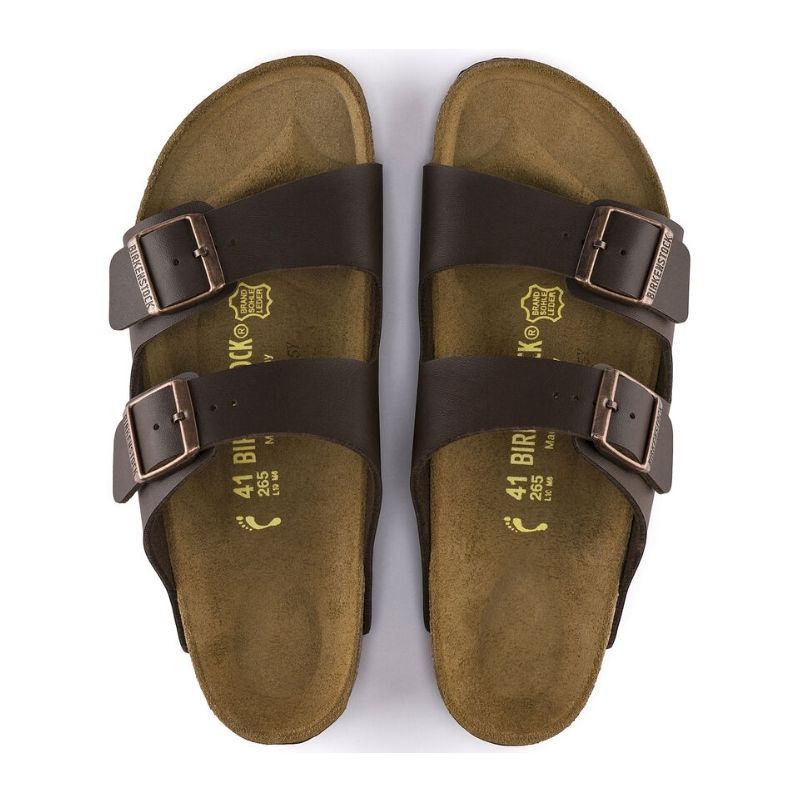 Unisex Arizona Birko-Flor Sandals in Dark Brown - Comfortable & Stylish for Beach, Pool, and Casual Wear