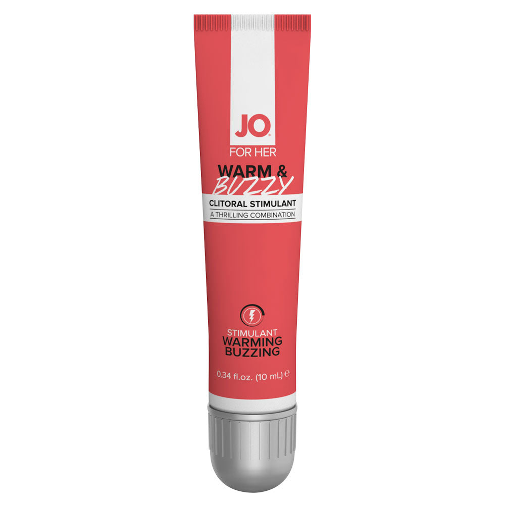 JO For Her Warm & Buzzy Clitoral Stimulant Gel - Intense Arousal & Pleasure Enhancer for Women - Perfect for Couples Play & Solo Intimate Moments