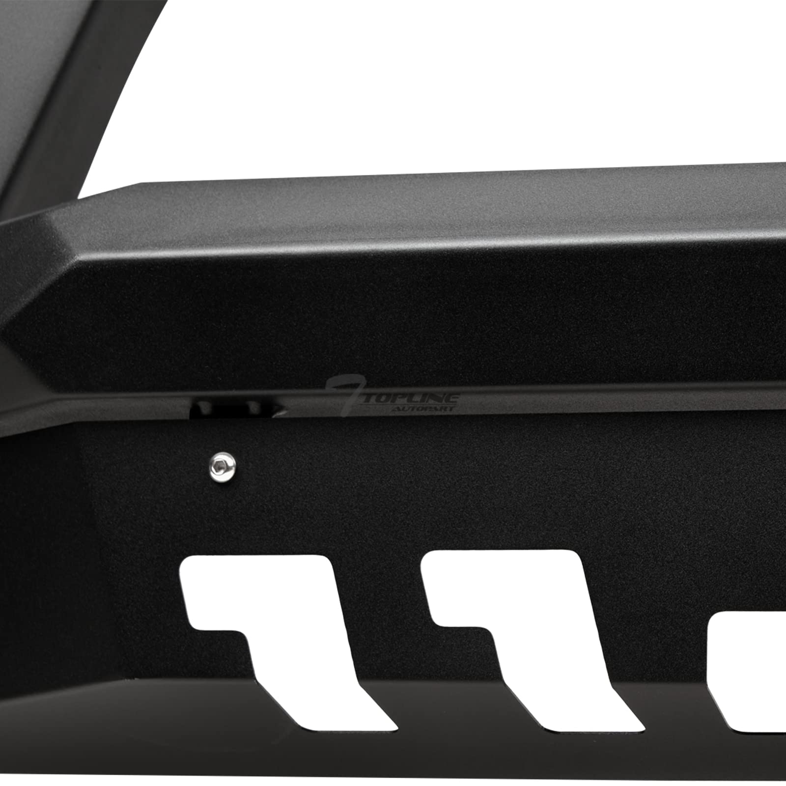 Matte Black AVT Style Angular Brush Push Front Bumper Grill Grille Guard with Skid Plate Compatible with 2010-2024 Toyota 4Runner | Off-Road Protection & Stylish Upgrade for Adventure Enthusiasts
