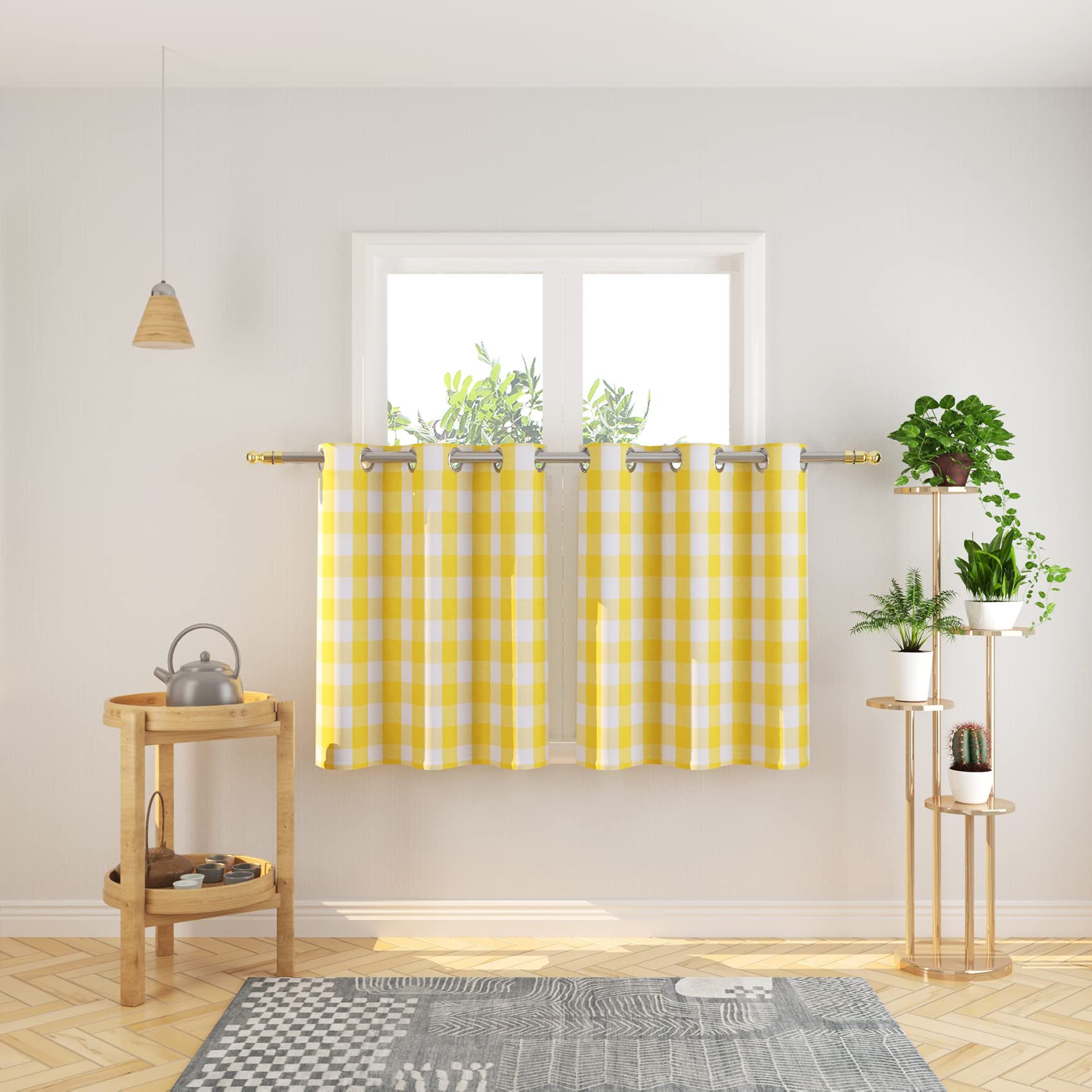 Buffalo Check Kitchen Curtains 30