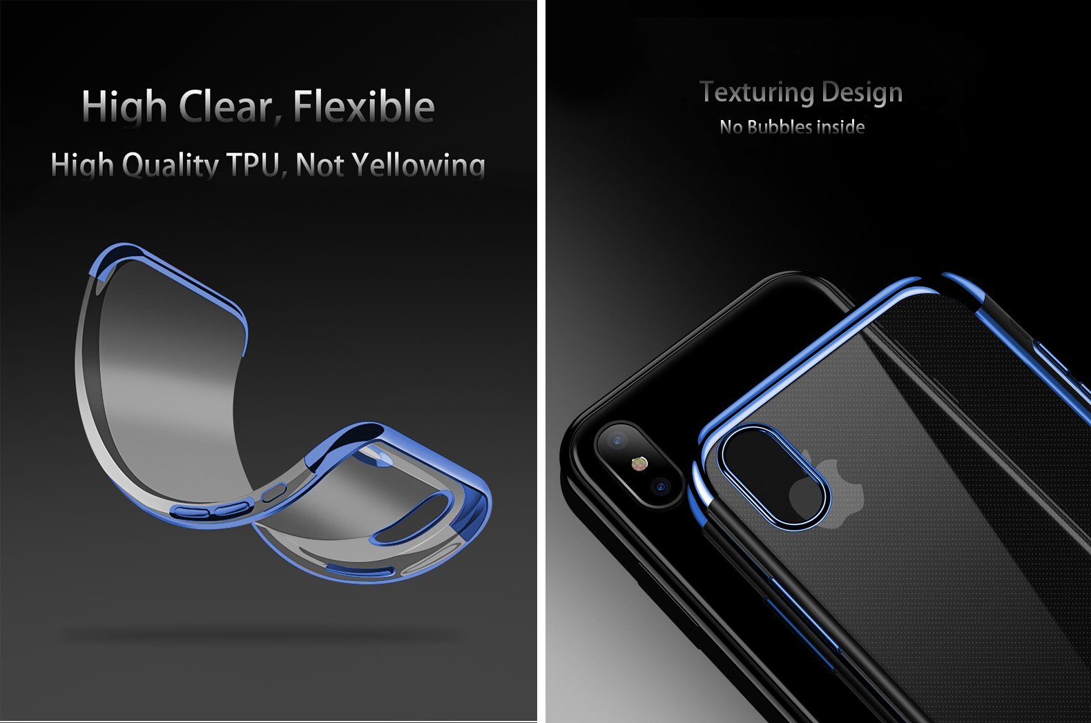 Ultra Thin Crystal Clear iPhone X Case - Soft Flexible TPU Silicone Protective Cover for Apple iPhone X | Slim Fit, Shockproof, Scratch Resistant | Perfect for Everyday Use, Travel & Outdoor Activities