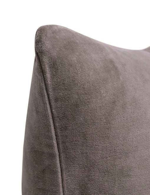Charlotte Velvet Lumbar Pillow - Soft Decorative Throw Pillow for Sofa, Bed & Couch - Perfect for Living Room, Bedroom & Home Decor