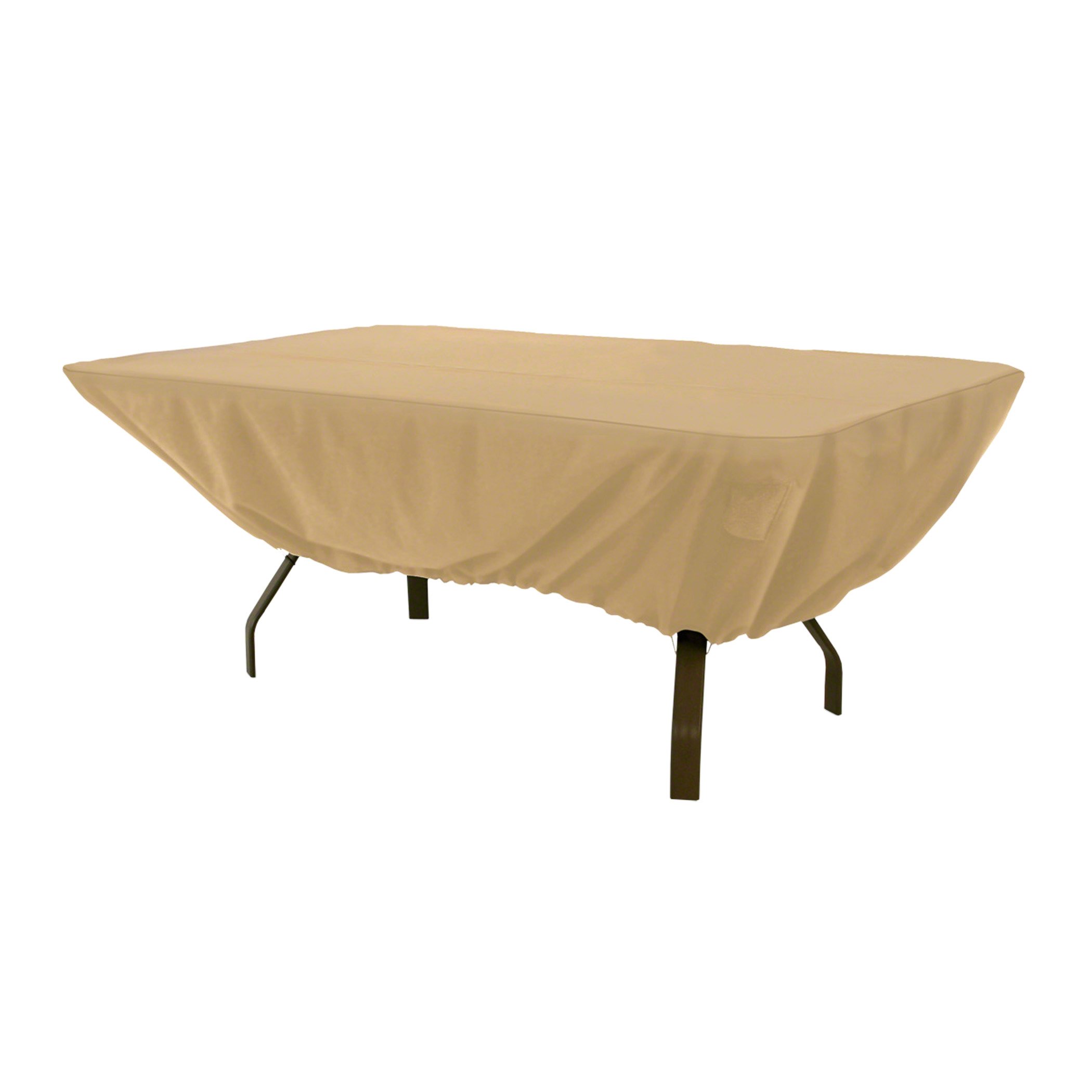 Classic Accessories Terrazzo Water-Resistant 72 Inch Rectangular/Oval Patio Table Cover - Durable Outdoor Table Protection for Dining, Entertaining, and All-Weather Use