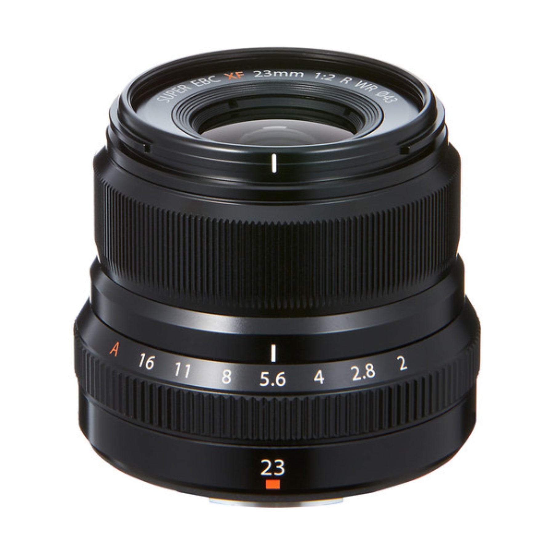 Fujifilm XF 23mm f/2 R WR Prime Lens (Black) - Compact Weather-Resistant Lens for Street Photography & Travel Vlogging