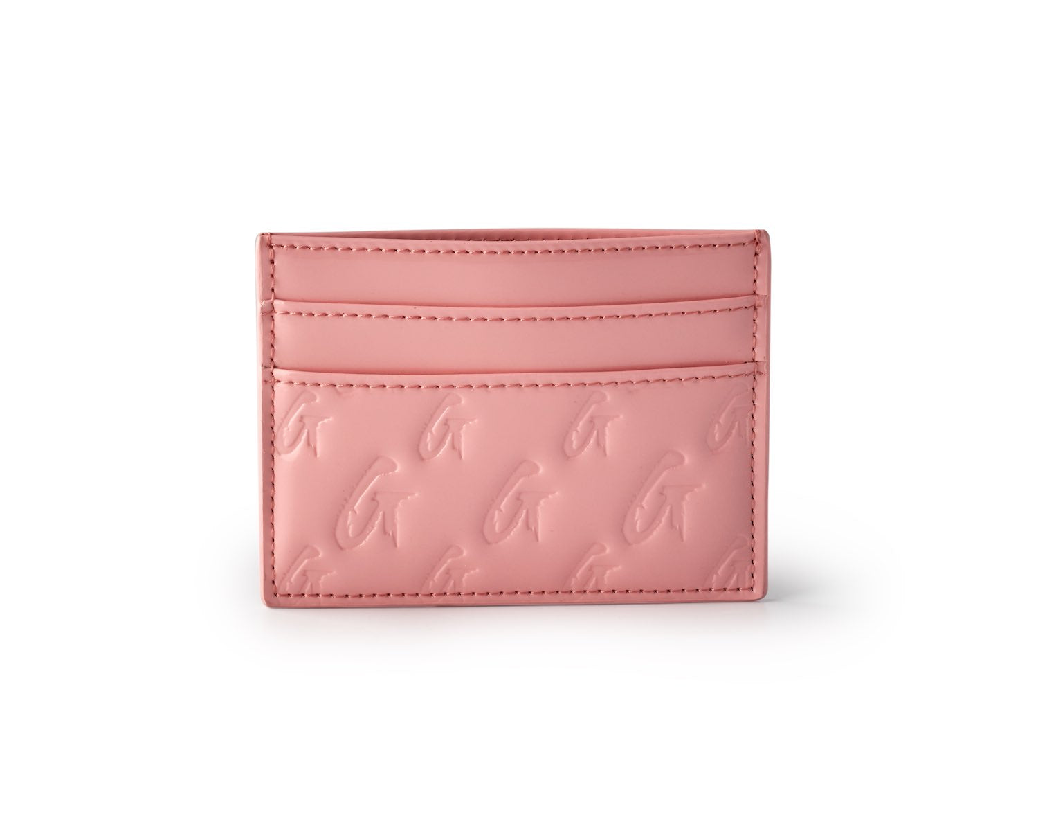 Monogram Card Holder in Mirror Pink - Slim & Stylish Wallet for Credit Cards, IDs & Cash - Perfect for Everyday Use, Travel & Gifting