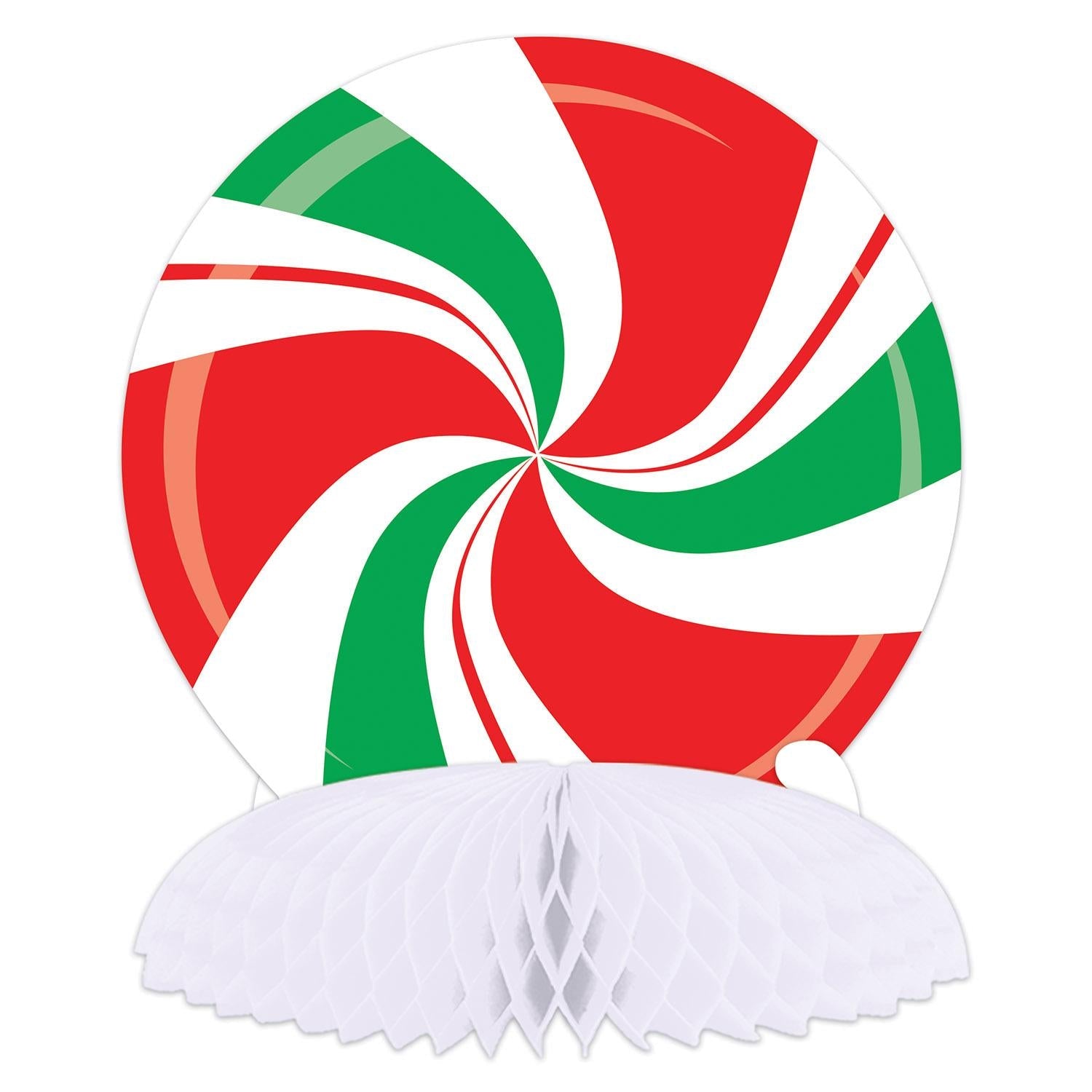 12 Pack Beistle Christmas Peppermint Centerpieces - Holiday Table Decorations for Xmas Party, Dinner & Festive Home Decor