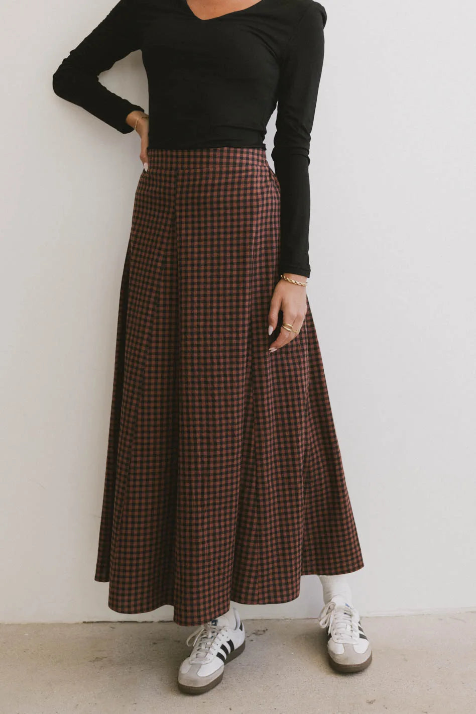 Elegant Fawn Maxi Skirt for Women - Flowy Long Boho Skirt with Pockets - Perfect for Beach, Vacation & Summer Outfits