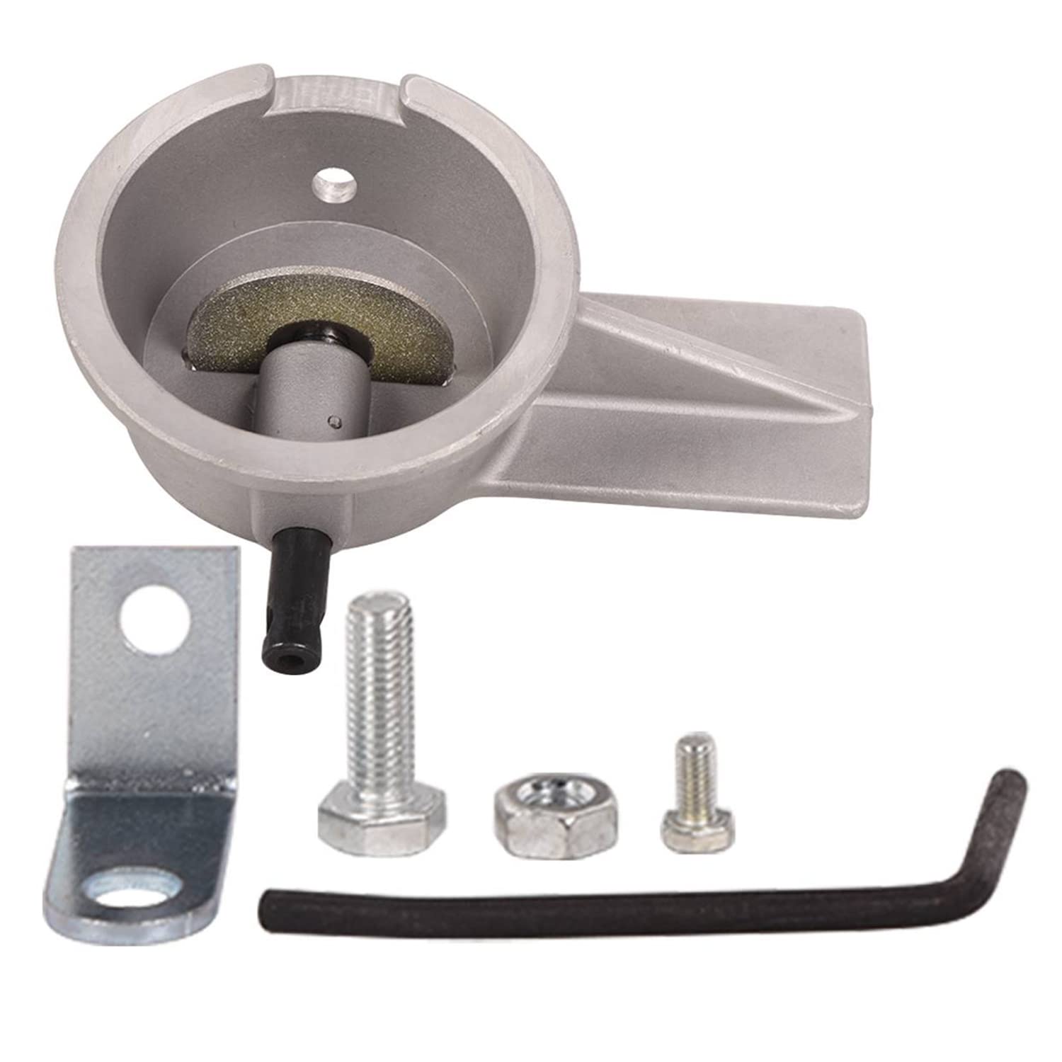 TOPAZ 66785 Piston Ring Filer - 7.2 Inch Portable Manual Piston Ring Grinder with 2.4 Inch 120 Grit Carbide Grinding Wheel for Automotive Engine Repair | Perfect for DIY Mechanics & Professional Engine Builders
