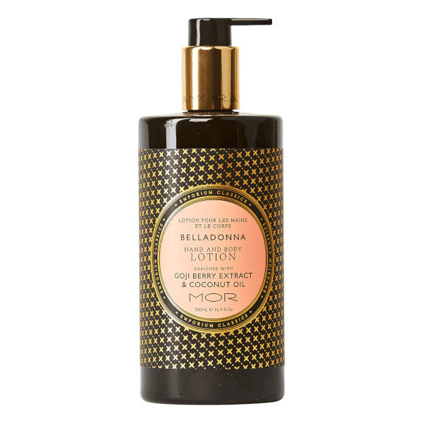 Belladonna Scented MOR Hand & Body Lotion - 500ml Moisturizing Cream for Dry Skin | Perfect for Daily Hydration & Spa Nights
