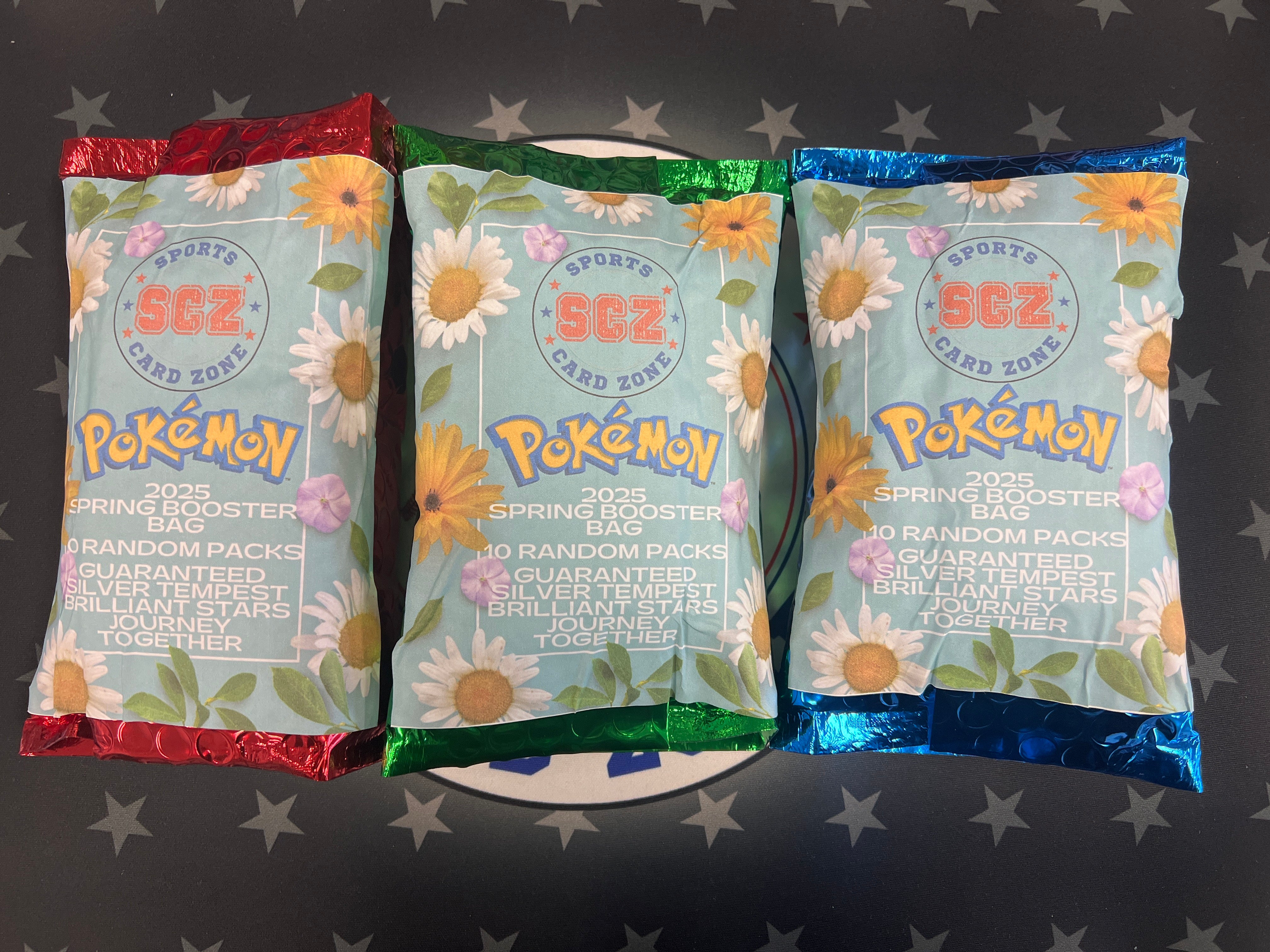 TSCZ Pokemon 2025 Spring Booster Pack - Collectible Trading Cards for Battles & Gifts | Perfect for Game Nights, Birthday Presents & Pokemon Fans