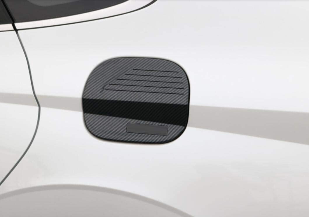 Premium Carbon Fiber Fuel Tank Cap Cover for Hyundai Sonata 2020-2023 - Durable Gas Door Trim Replacement - Perfect for Car Enthusiasts & Auto Detailing