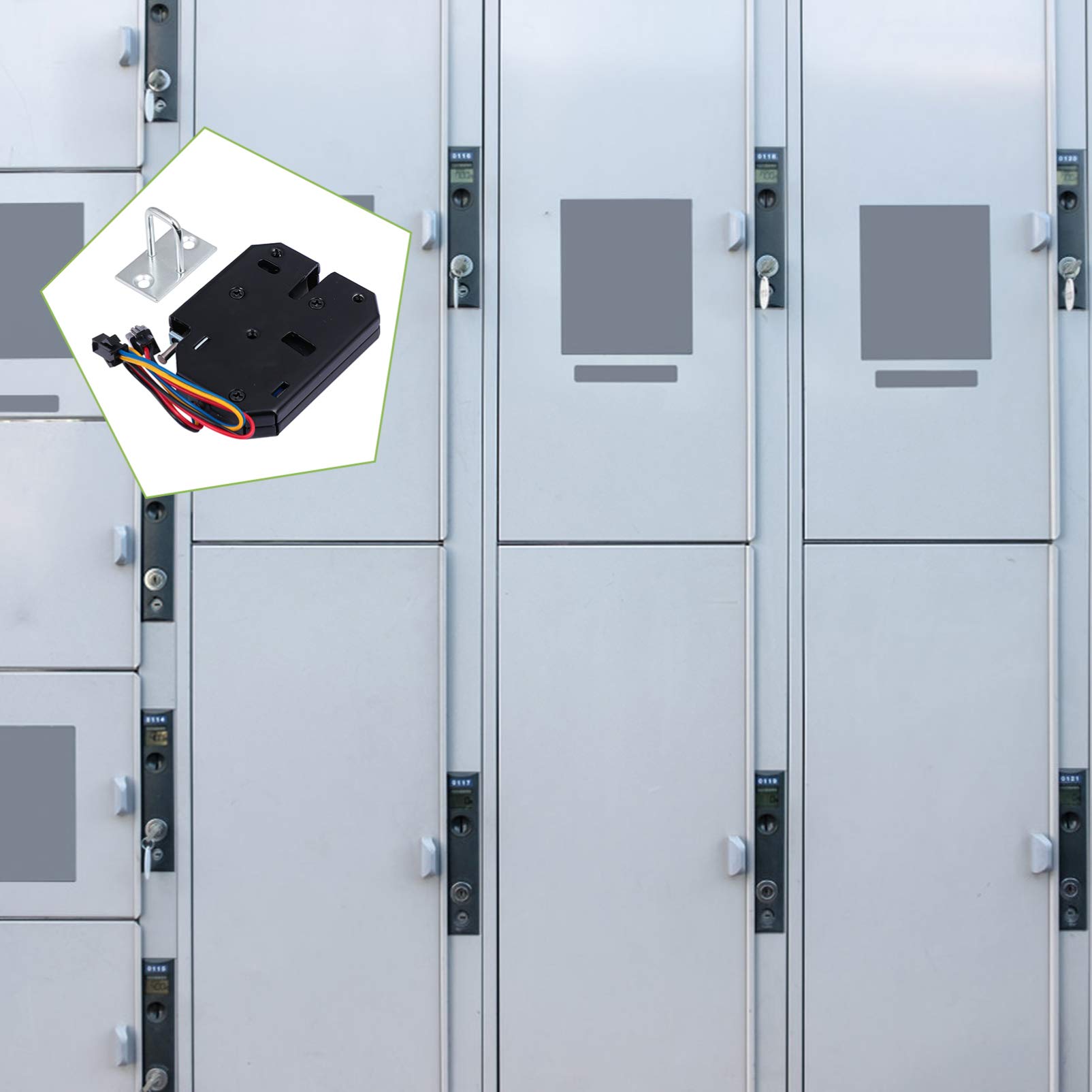 High Security Electric Magnetic Lock - 12V/24V Electromagnetic Cabinet Lock with Fail-Safe Mechanism for Office, Home & Commercial Use