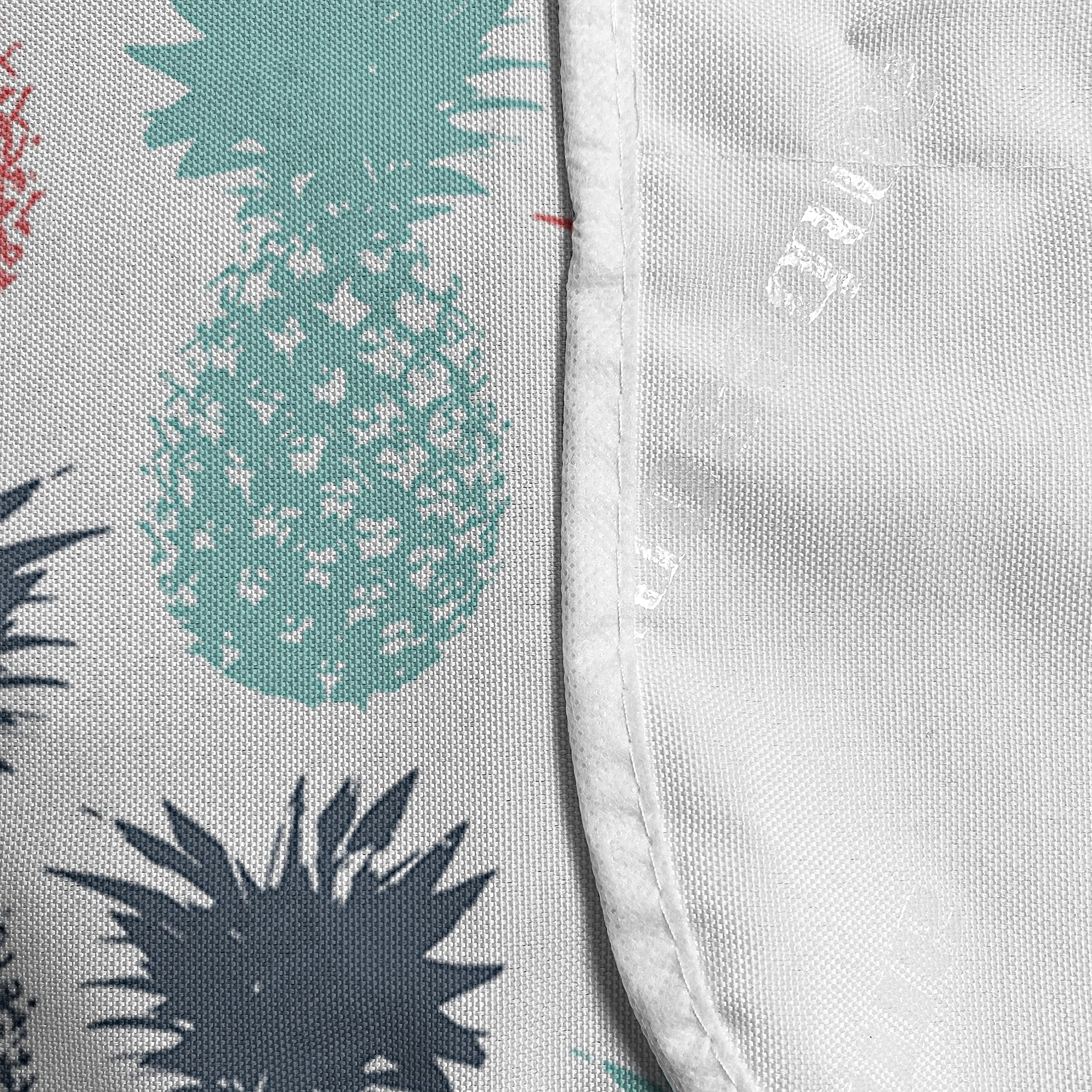 Ambesonne Pineapple Microwave Cover - Waterproof Kitchen Organizer with Pockets, Tropical Fruit Design Pop Art (36
