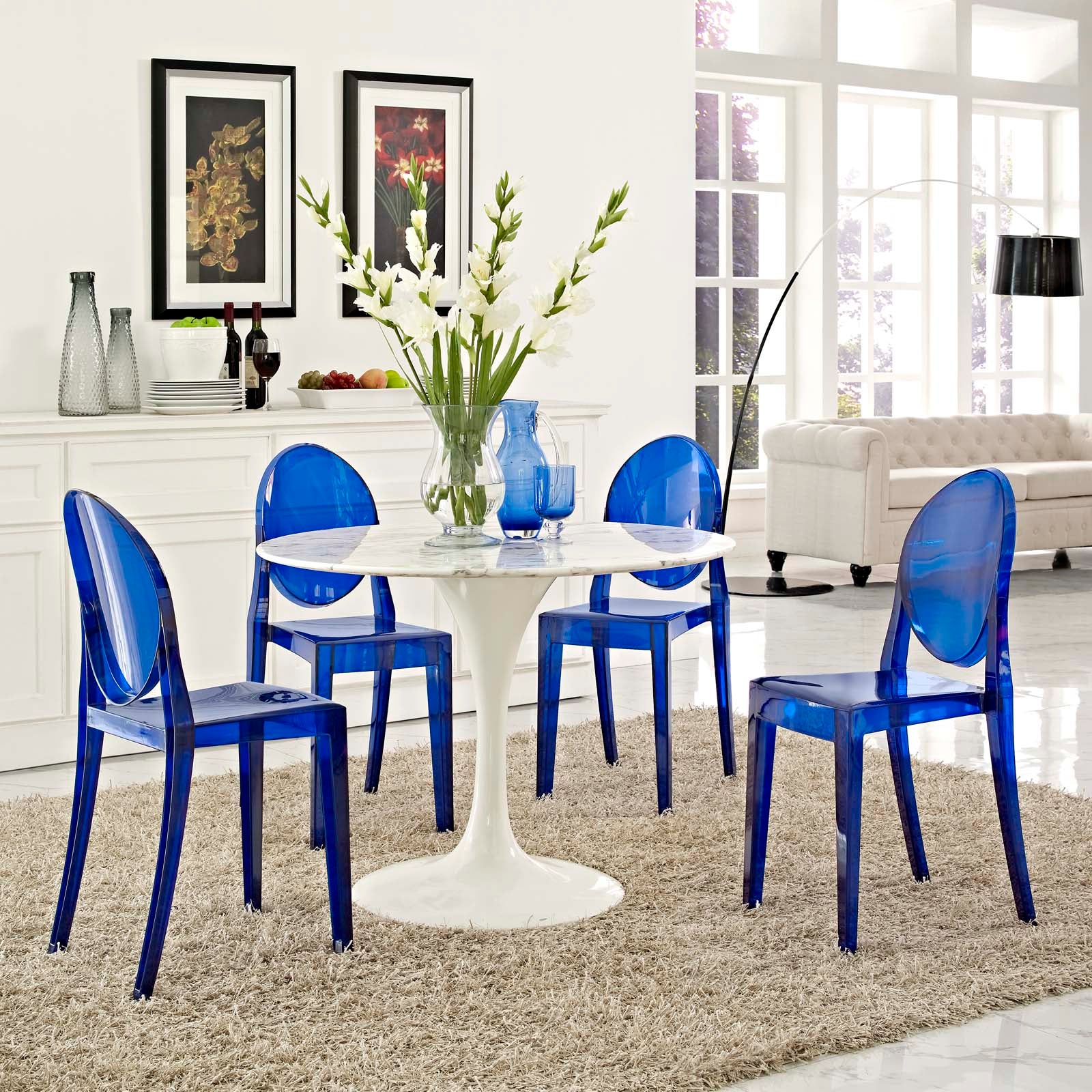 Casper Dining Chairs Set of 4 - Modern Kitchen & Dining Room Furniture for Home & Restaurant Use