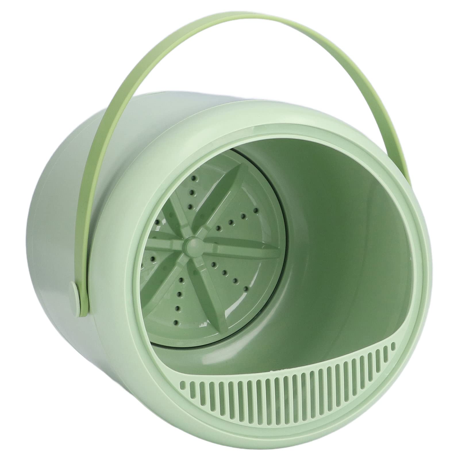 Portable Mini Washing Machine - 3L Capacity Ultrasonic Turbine Washer for Underwear, Socks & Small Clothes | Compact & Lightweight for Apartments, Dorms, Camping, RV & Travel | Green | Perfect for Small Spaces & On-the-Go Laundry