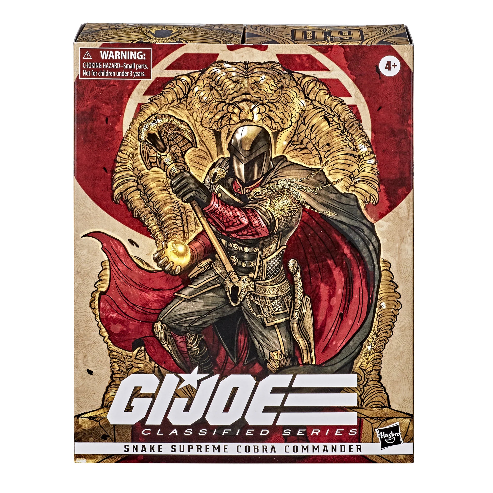 G.I. Joe Classified Series Snake Supreme Cobra Commander Action Figure - Premium Collectible Toy for Display & Play - Perfect for Fans, Collectors & Gift Giving