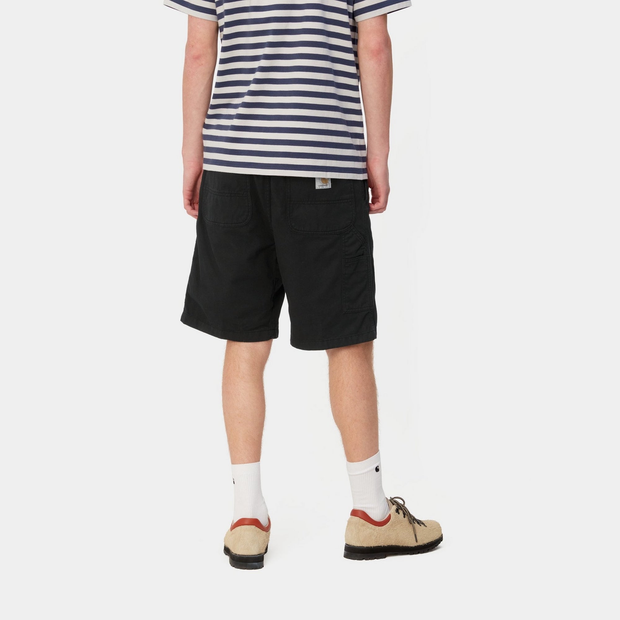 Flint Shorts for Men - Black Garment Dyed Casual Shorts | Perfect for Summer, Travel & Outdoor Activities