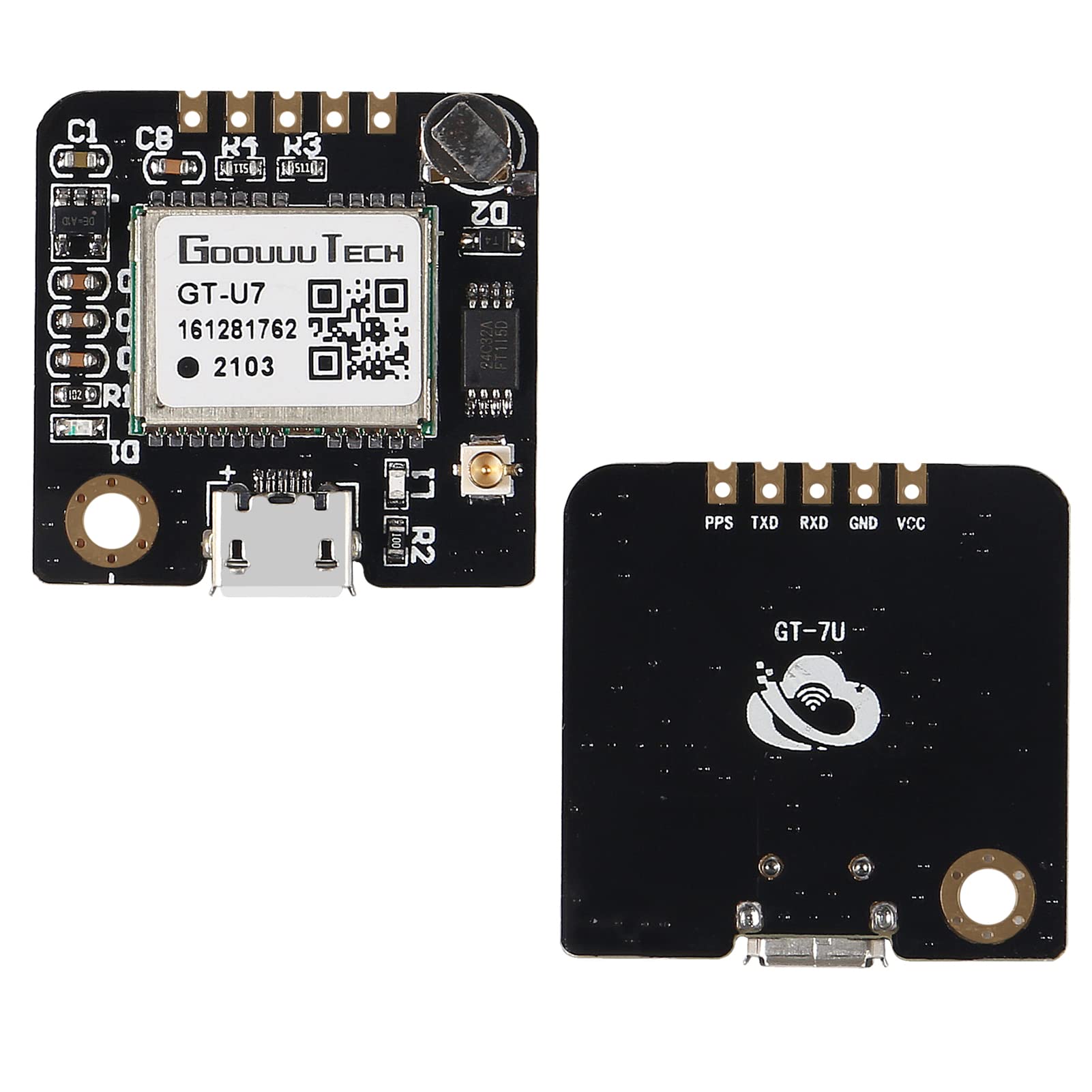 2PCS GT-U7 High Sensitivity GPS Module with NEO-6M Compatibility - Precise Satellite Navigation for Vehicles, STM32, 51 MCU - Perfect for Car Tracking, Fleet Management & DIY Electronics Projects