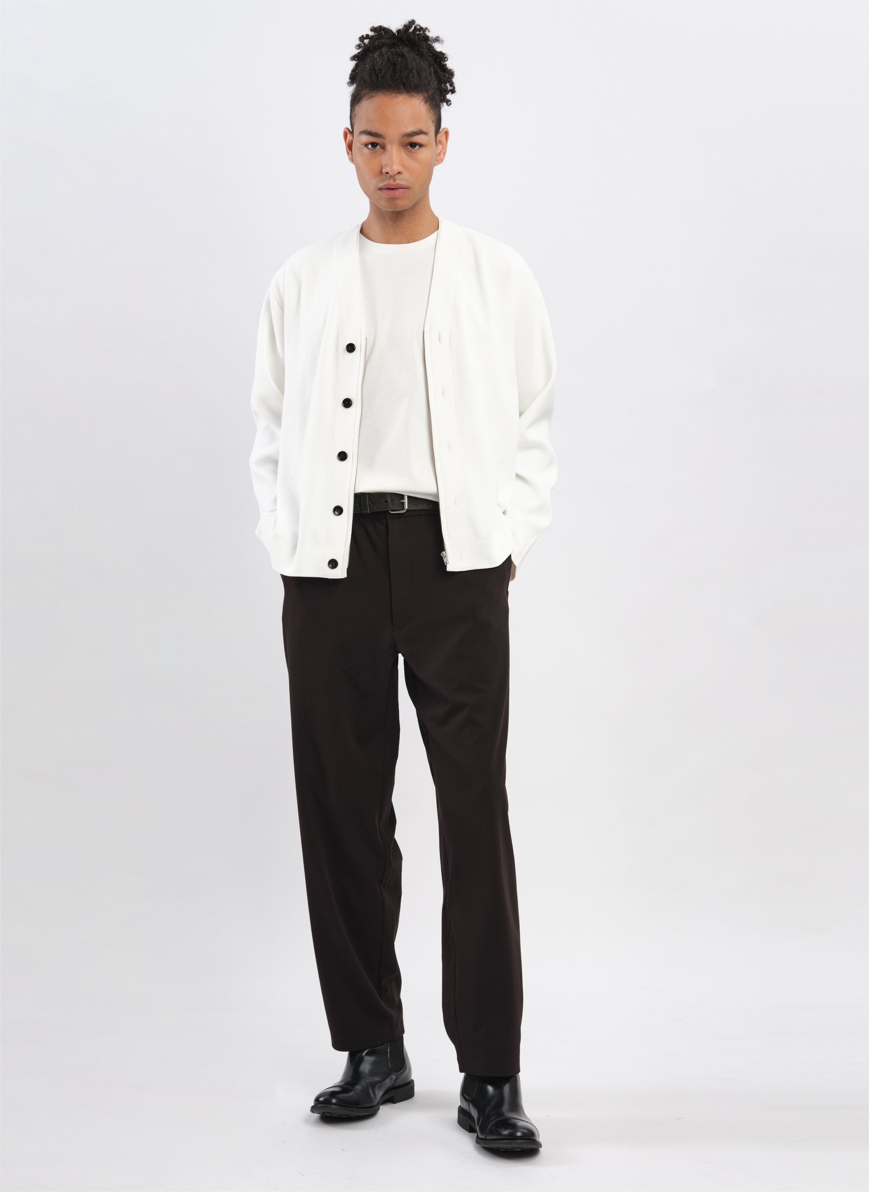 Stylish Polyester Business Knit Zipped Cardigan for Women - Perfect for Office Wear, Casual Outfits & Layering
