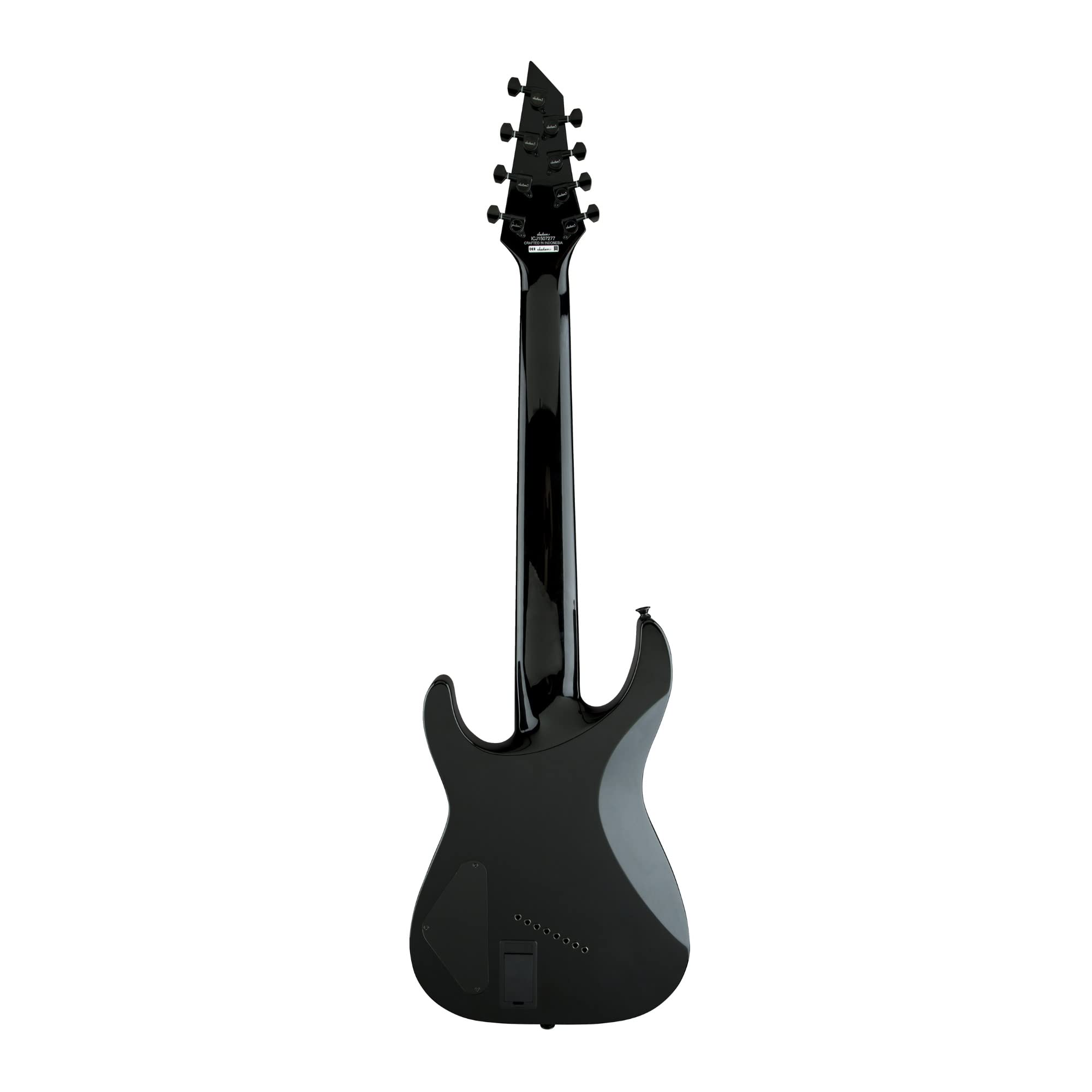 Jackson X Series Soloist SLAT8 Multi-Scale Electric Guitar - Gloss Black Finish for Professional Musicians & Metal Guitarists