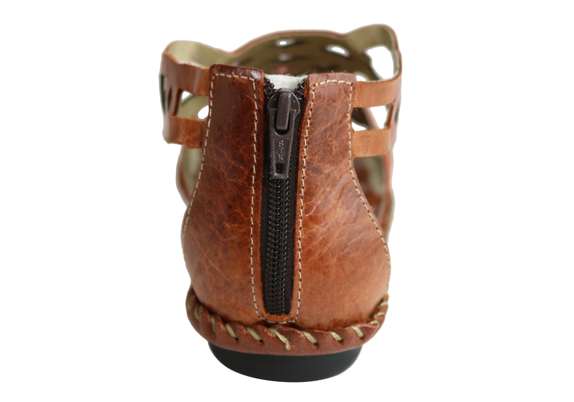 Andacco Betti Women's Comfortable Flat Leather Sandals - Handmade in Brazil - Perfect for Beach, Vacation & Summer Outfits