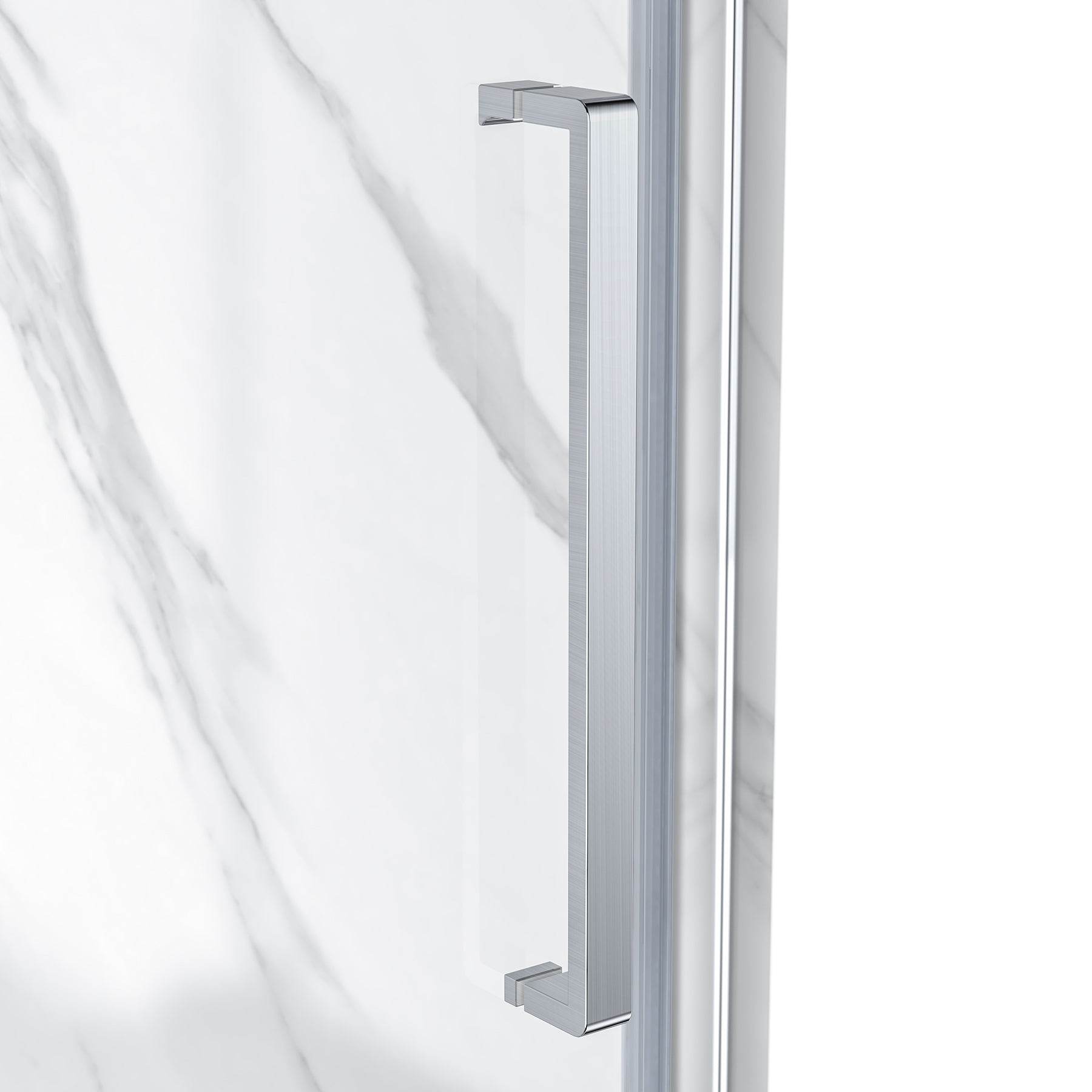 Capri Neo Angle Shower Kit - Black, Chrome & Brushed Nickel Finish | Modern Bathroom Fixture for Spa-Like Shower Experience | Perfect for Home Renovation & Luxury Bathroom Upgrade