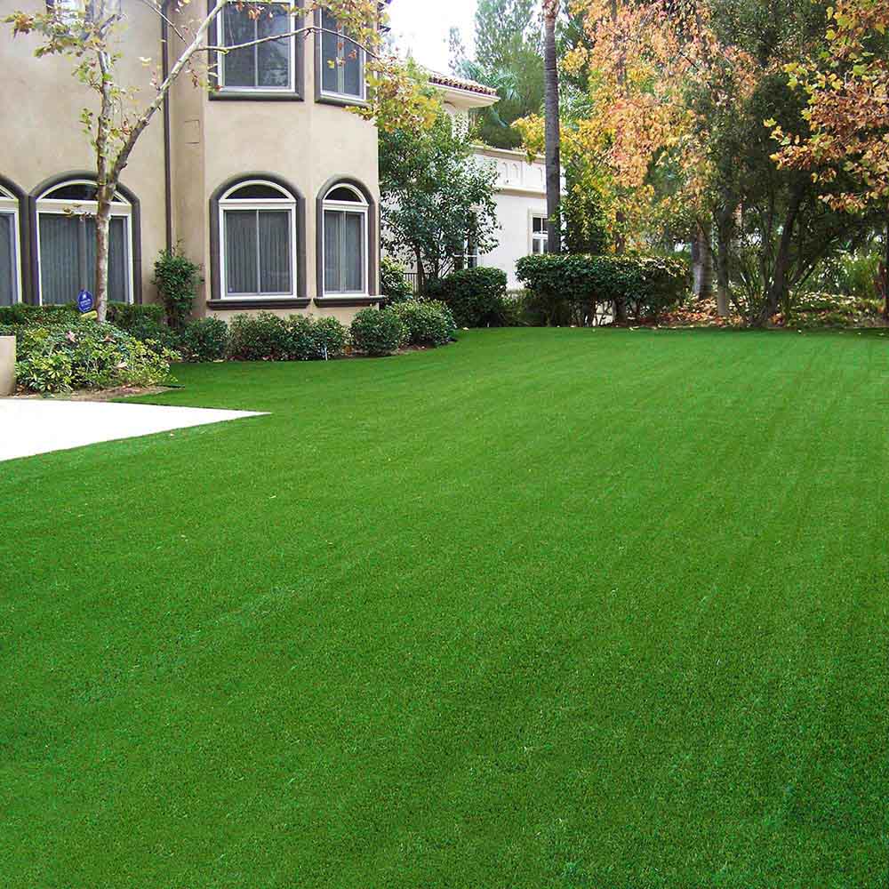 Premium 130x5ft Outdoor Grass Carpet with Drainage Holes - 2 Pack (65x5ft Each) - Artificial Turf for Patio, Balcony & Garden - Perfect for Pets, Play Areas & Landscaping
