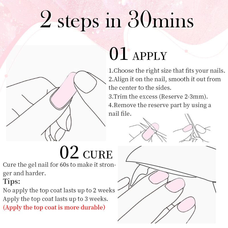 20 Pack Semi Cured Gel Nail Strips Kit - Trendy Designs N021-N040 for DIY Salon-Quality Manicures at Home | Perfect for Parties, Weddings & Everyday Wear