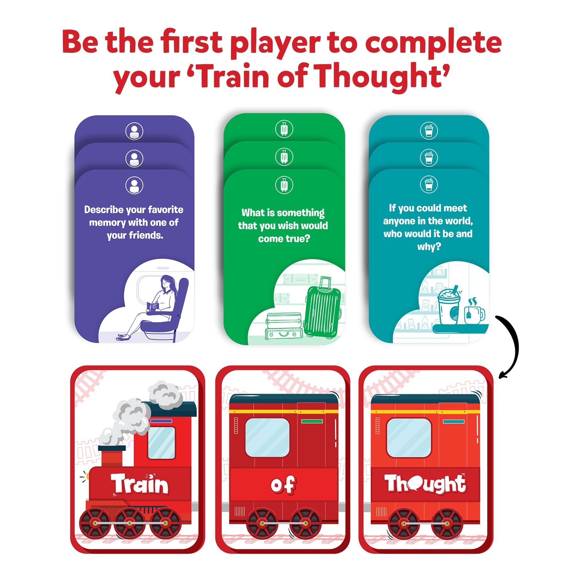 Skillmatics Rapid Rumble & Train of Thought Bundle - Fun Family Games for Kids, Teens & Adults - Perfect for Parties, Travel & Game Nights