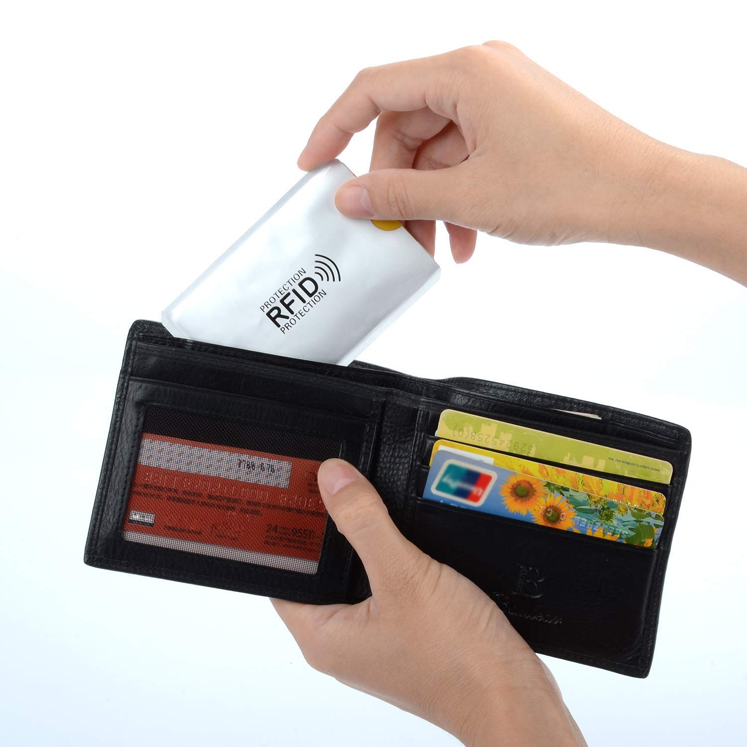 RFID Blocking Sleeve - 6 Pack Credit Card Protector | Secure Your Debit, ID & Banking Cards | Prevent Digital Theft at Stores, Travel & Daily Use