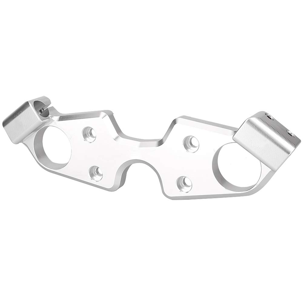 Suzuki GSXR 1300 Hayabusa Triple Tree Yoke Cover Top Clamp (2008-2013) - Silver | Motorcycle Fork Stabilizer for Enhanced Riding Comfort & Style