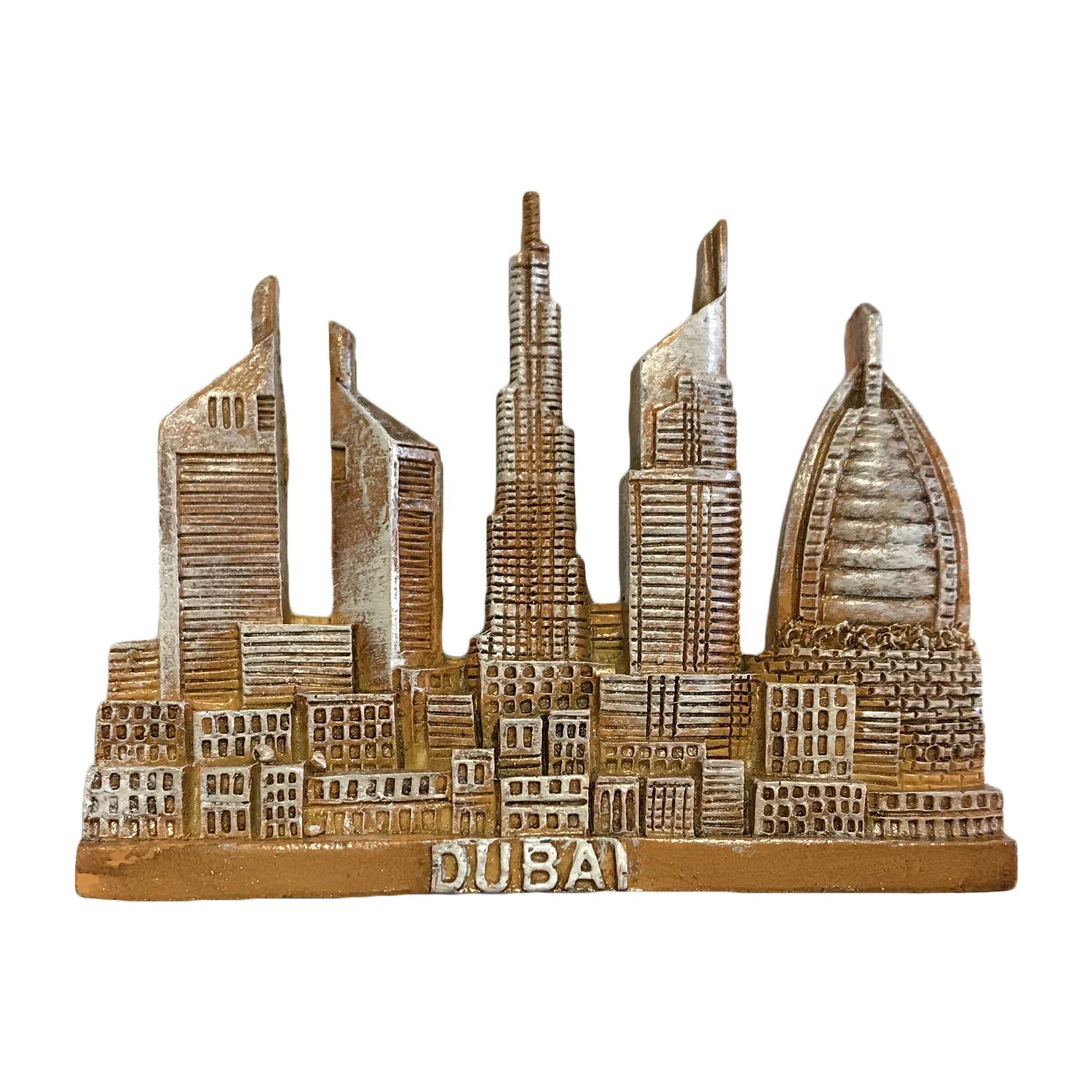 3D Dubai Skyline Refrigerator Magnet - Souvenir Travel Sticker for Home & Kitchen Decoration - Strong Fridge Magnet for Office, Gifts & Travel Memories