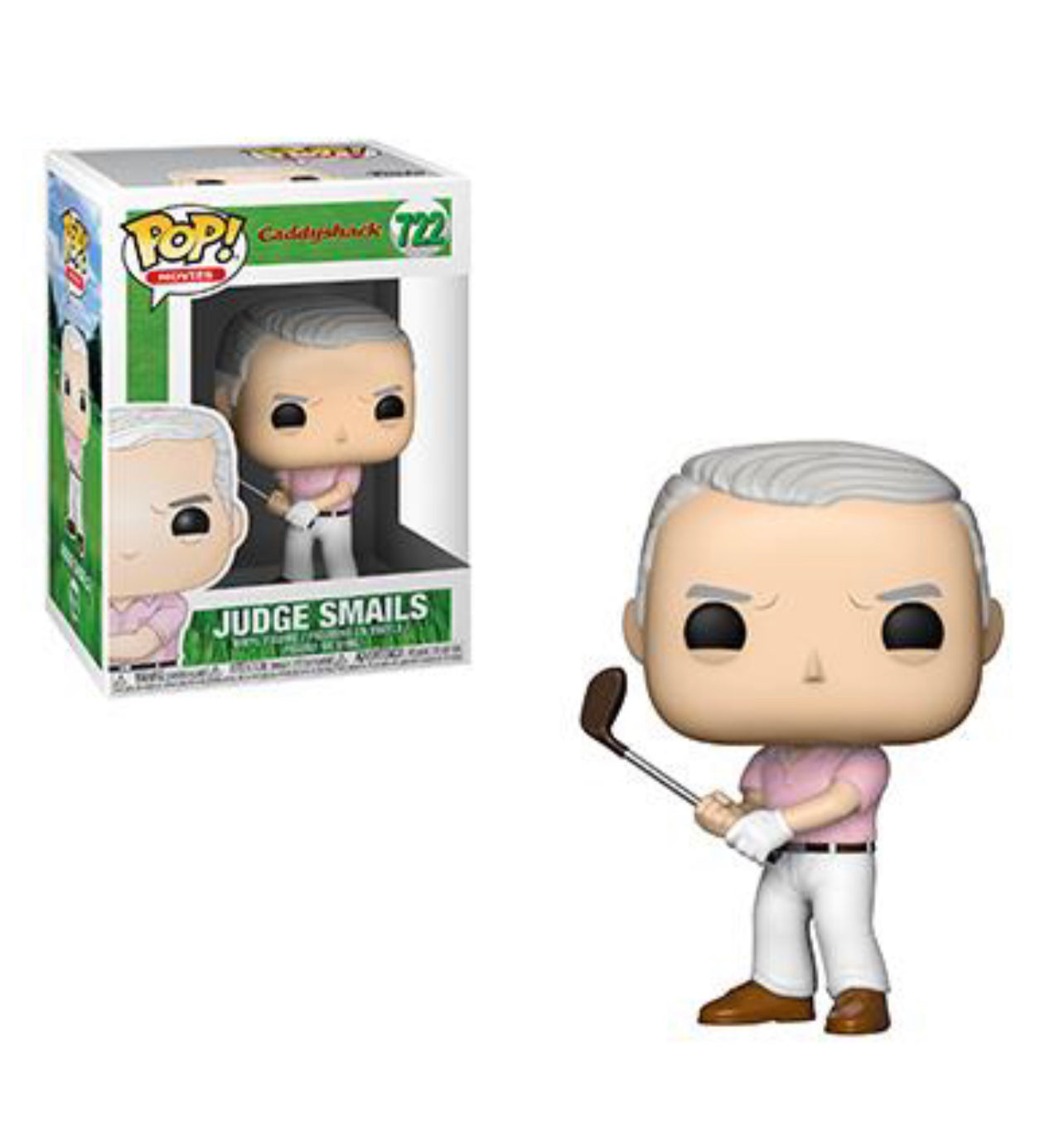 Caddyshack Judge Smails Pop! Vinyl Figure #722 - Funko Pop Collectible Movie Character for Fans & Gift Ideas - Perfect for Office Decor, Movie Nights, and Pop Culture Collections