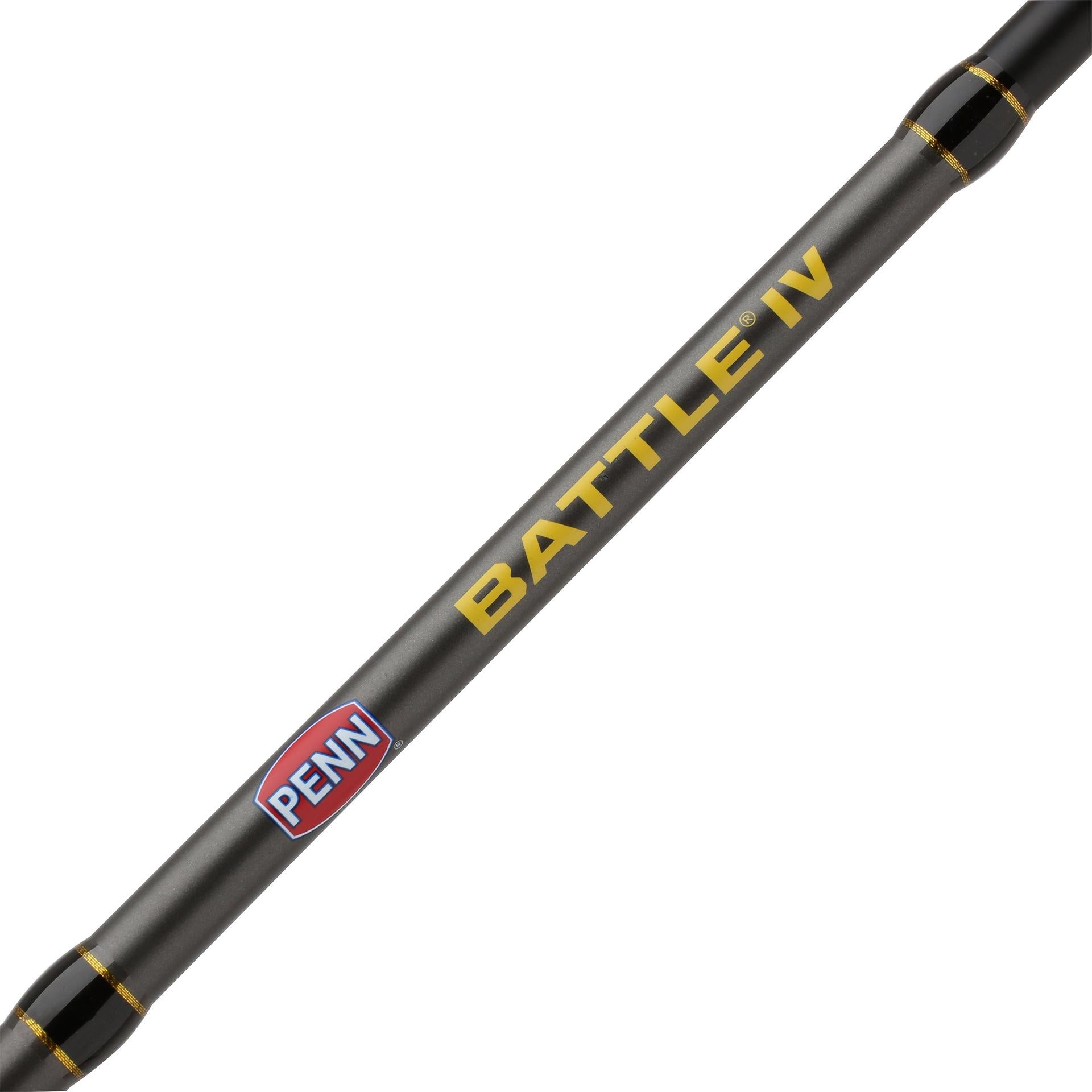 Battle IV Spinning Rod and Reel Combo - Premium Fishing Gear for Freshwater & Saltwater Anglers - Perfect for Bass, Trout, and Walleye Fishing