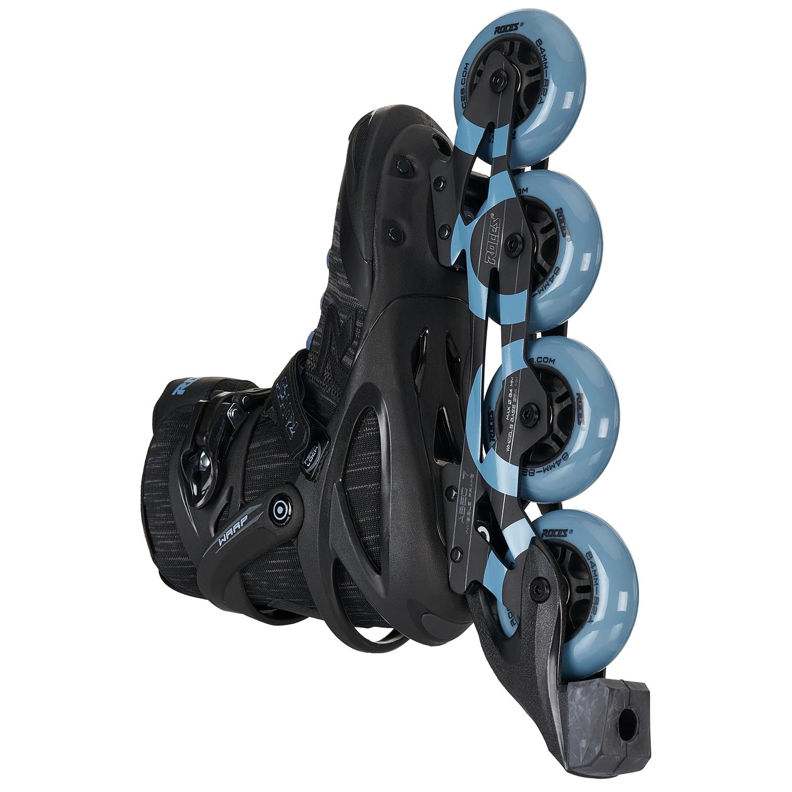 Roces Men's Warp Thread TIF Outdoor Breathable Comfortable Inline Skates for Fitness & Recreation | Memory Buckle, Easy Entry Boots, Glass Fiber Reinforced Shell, 84mm 82A Wheels | Perfect for Urban Skating, Fitness Training & Outdoor Adventures